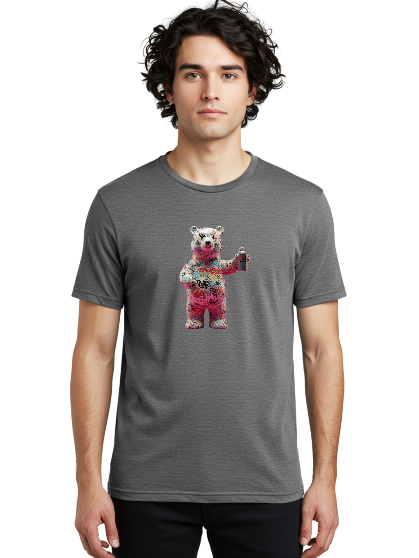 Twr-Bear Men'S Graphic Tee, 100% Cotton, Comfortable Casual Summer Wear, Machine Washable, Vintage Camera, Old Camera, Antique Camera, Black Camera, Classic Photography, Photography Equipment, Nostalgic Device, Film Camera, Camera Art Baf609
