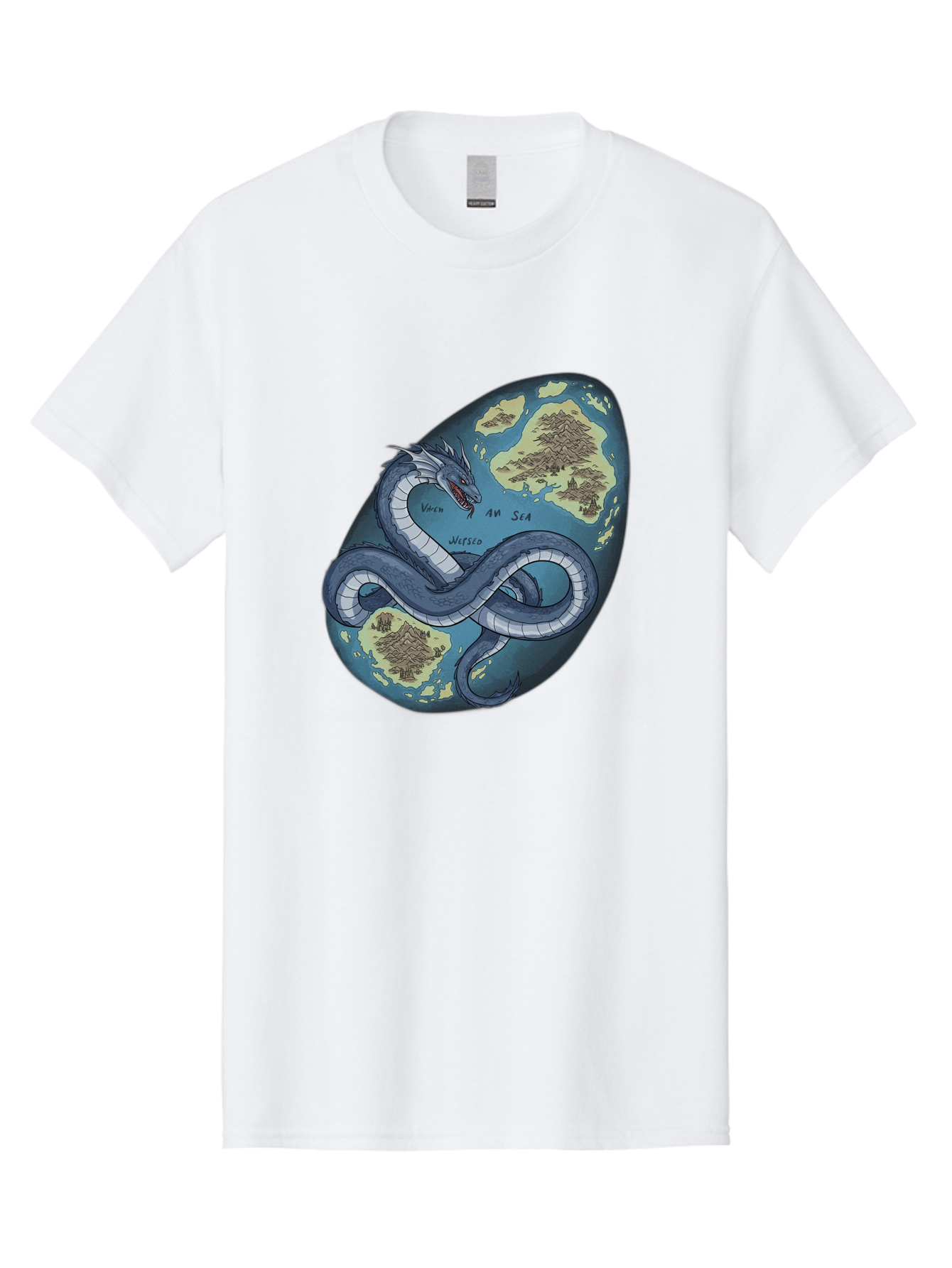 Varan-Sea-Map-Dragon Men'S Graphic Tee, 100% Cotton, Comfortable Casual Summer Wear, Machine Washable, Vintage Camera, Old Camera, Antique Camera, Black Camera, Classic Photography, Photography Equipment, Nostalgic Device, Film Camera, Baf614