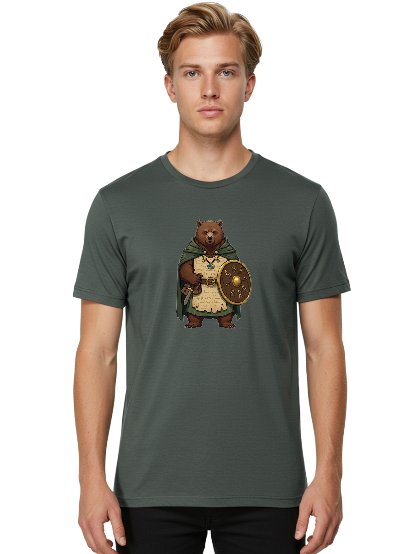 Warrior-Bear Men'S Graphic Tee, 100% Cotton, Comfortable Casual Summer Wear, Machine Washable, Vintage Camera, Old Camera, Antique Camera, Black Camera, Classic Photography, Photography Equipment, Nostalgic Device, Film Camera, Camera Art Baf619