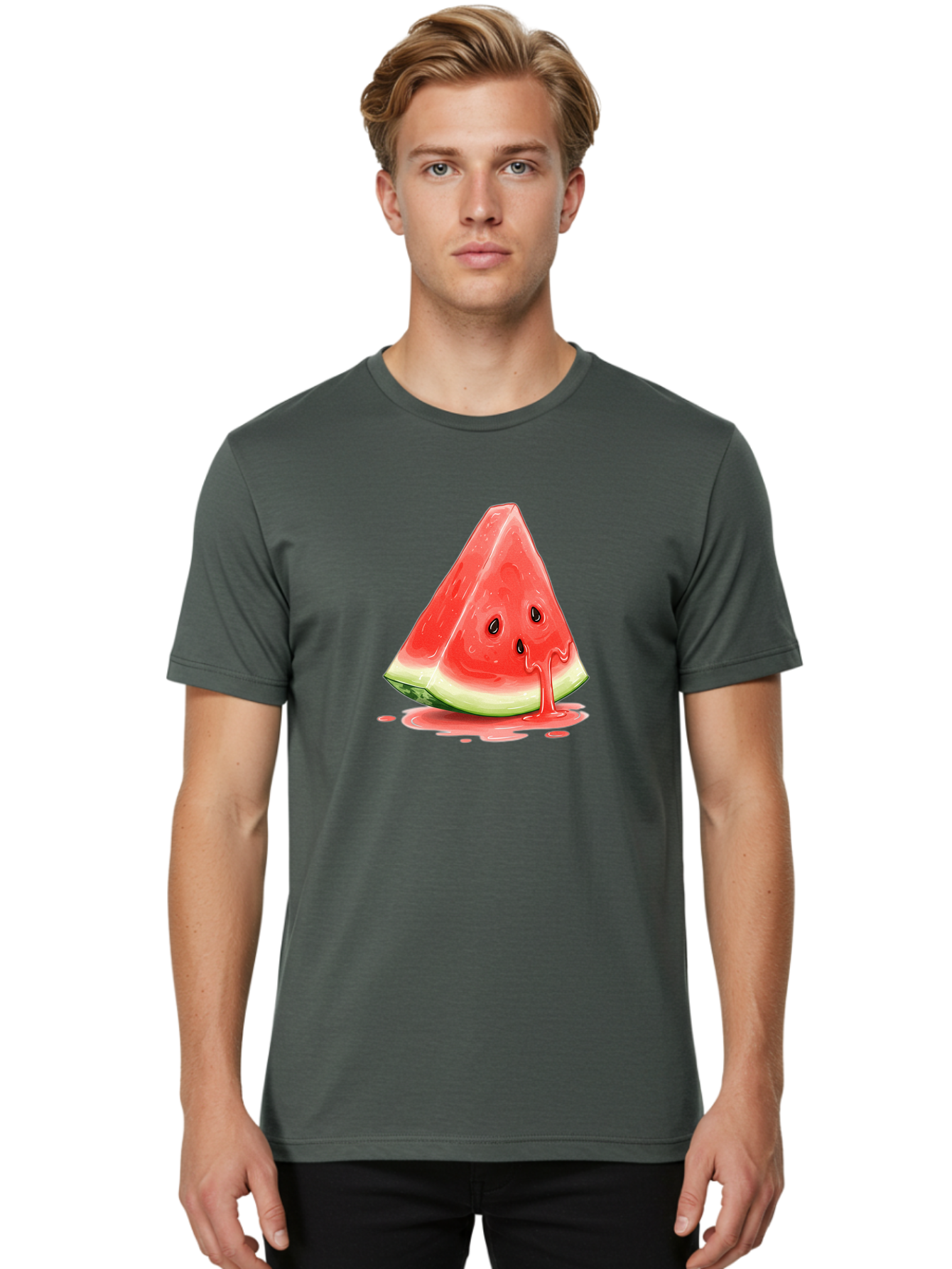 Watermelon-Slice-12 Men'S Graphic Tee, 100% Cotton, Comfortable Casual Summer Wear, Machine Washable, Vintage Camera, Old Camera, Antique Camera, Black Camera, Classic Photography, Photography Equipment, Nostalgic Device, Film Camera, Baf624