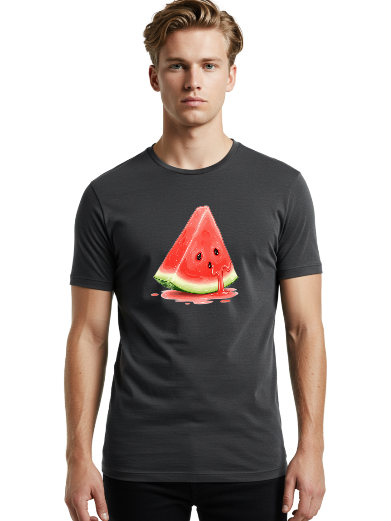 Watermelon-Slice-12 Men'S Graphic Tee, 100% Cotton, Comfortable Casual Summer Wear, Machine Washable, Vintage Camera, Old Camera, Antique Camera, Black Camera, Classic Photography, Photography Equipment, Nostalgic Device, Film Camera, Baf624