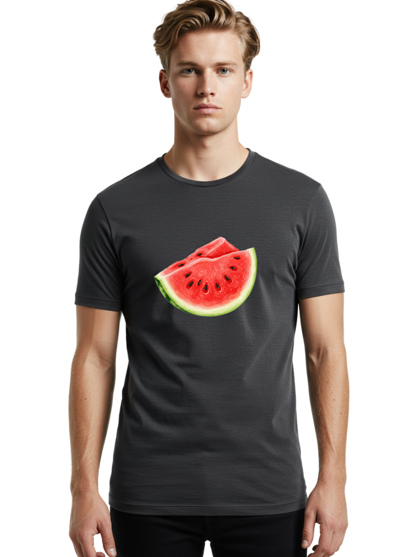 Watermelon-Slice-14 Men'S Graphic Tee, 100% Cotton, Comfortable Casual Summer Wear, Machine Washable, Vintage Camera, Old Camera, Antique Camera, Black Camera, Classic Photography, Photography Equipment, Nostalgic Device, Film Camera, Baf626