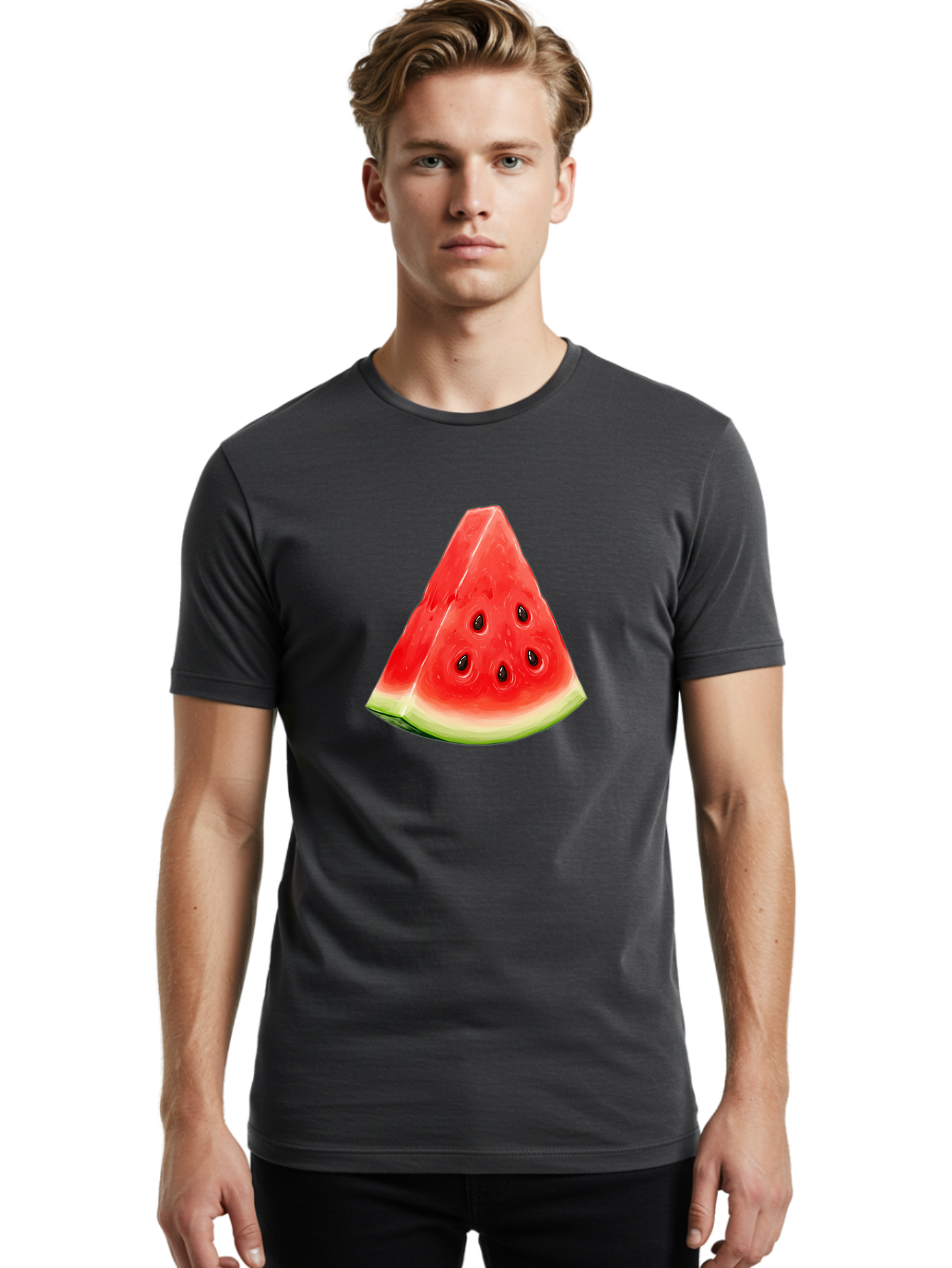 Watermelon-Slice-15 Men'S Graphic Tee, 100% Cotton, Comfortable Casual Summer Wear, Machine Washable, Vintage Camera, Old Camera, Antique Camera, Black Camera, Classic Photography, Photography Equipment, Nostalgic Device, Film Camera, Baf627
