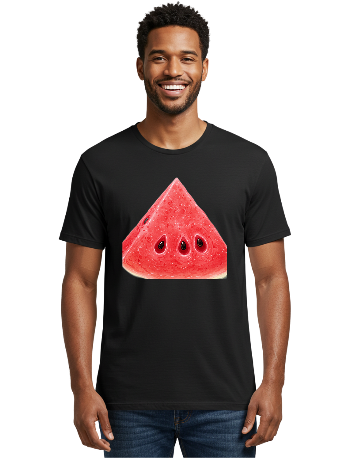 Watermelon-Slice-4 Men'S Graphic Tee, 100% Cotton, Comfortable Casual Summer Wear, Machine Washable, Vintage Camera, Old Camera, Antique Camera, Black Camera, Classic Photography, Photography Equipment, Nostalgic Device, Film Camera, Baf636
