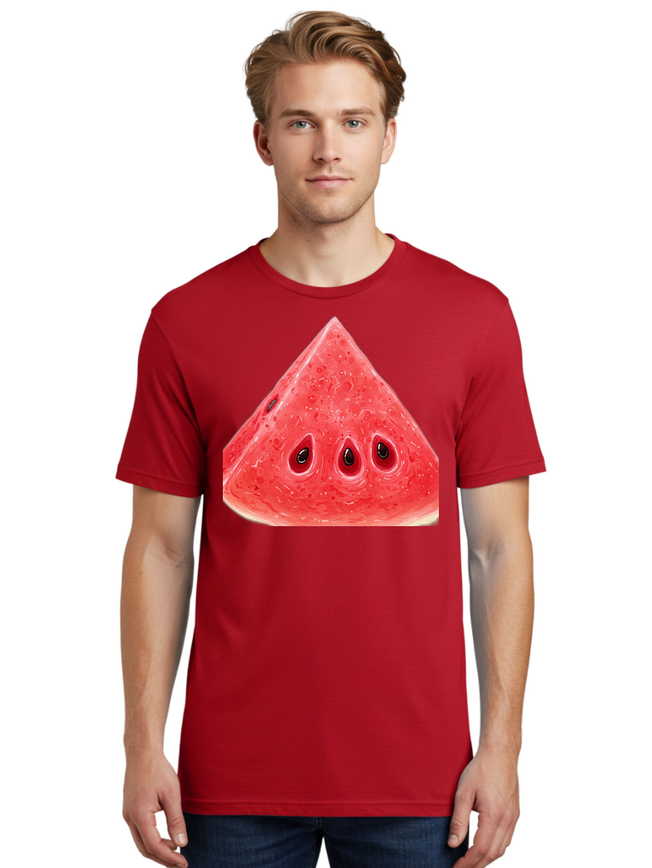 Watermelon-Slice-4 Men'S Graphic Tee, 100% Cotton, Comfortable Casual Summer Wear, Machine Washable, Vintage Camera, Old Camera, Antique Camera, Black Camera, Classic Photography, Photography Equipment, Nostalgic Device, Film Camera, Baf636
