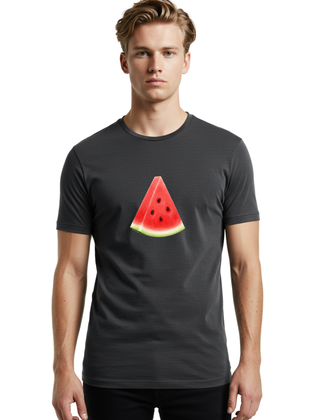 Watermelon-Slice-5 Men'S Graphic Tee, 100% Cotton, Comfortable Casual Summer Wear, Machine Washable, Vintage Camera, Old Camera, Antique Camera, Black Camera, Classic Photography, Photography Equipment, Nostalgic Device, Film Camera, Baf637