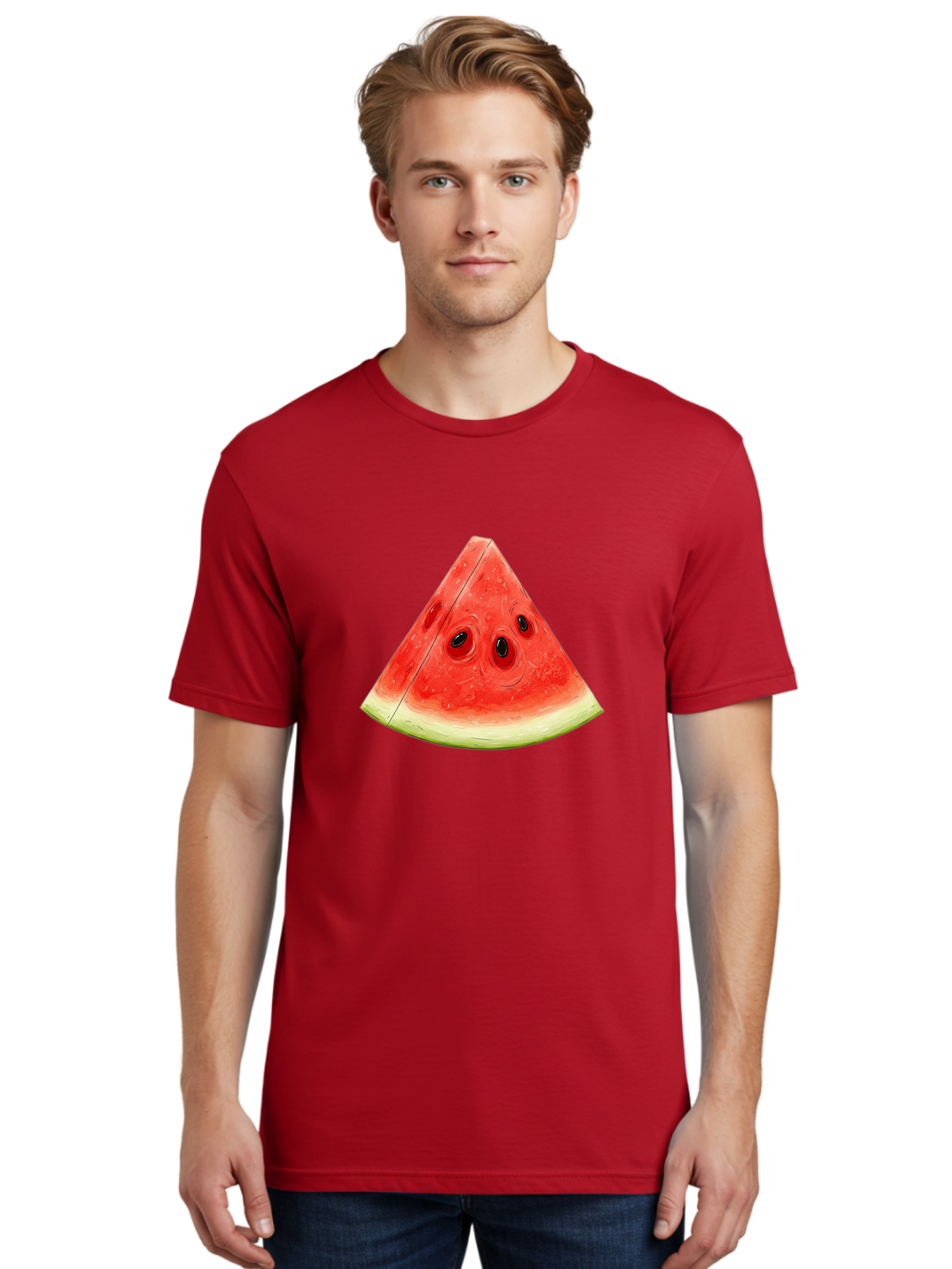 Watermelon-Slice-6 Men'S Graphic Tee, 100% Cotton, Comfortable Casual Summer Wear, Machine Washable, Vintage Camera, Old Camera, Antique Camera, Black Camera, Classic Photography, Photography Equipment, Nostalgic Device, Film Camera, Baf638