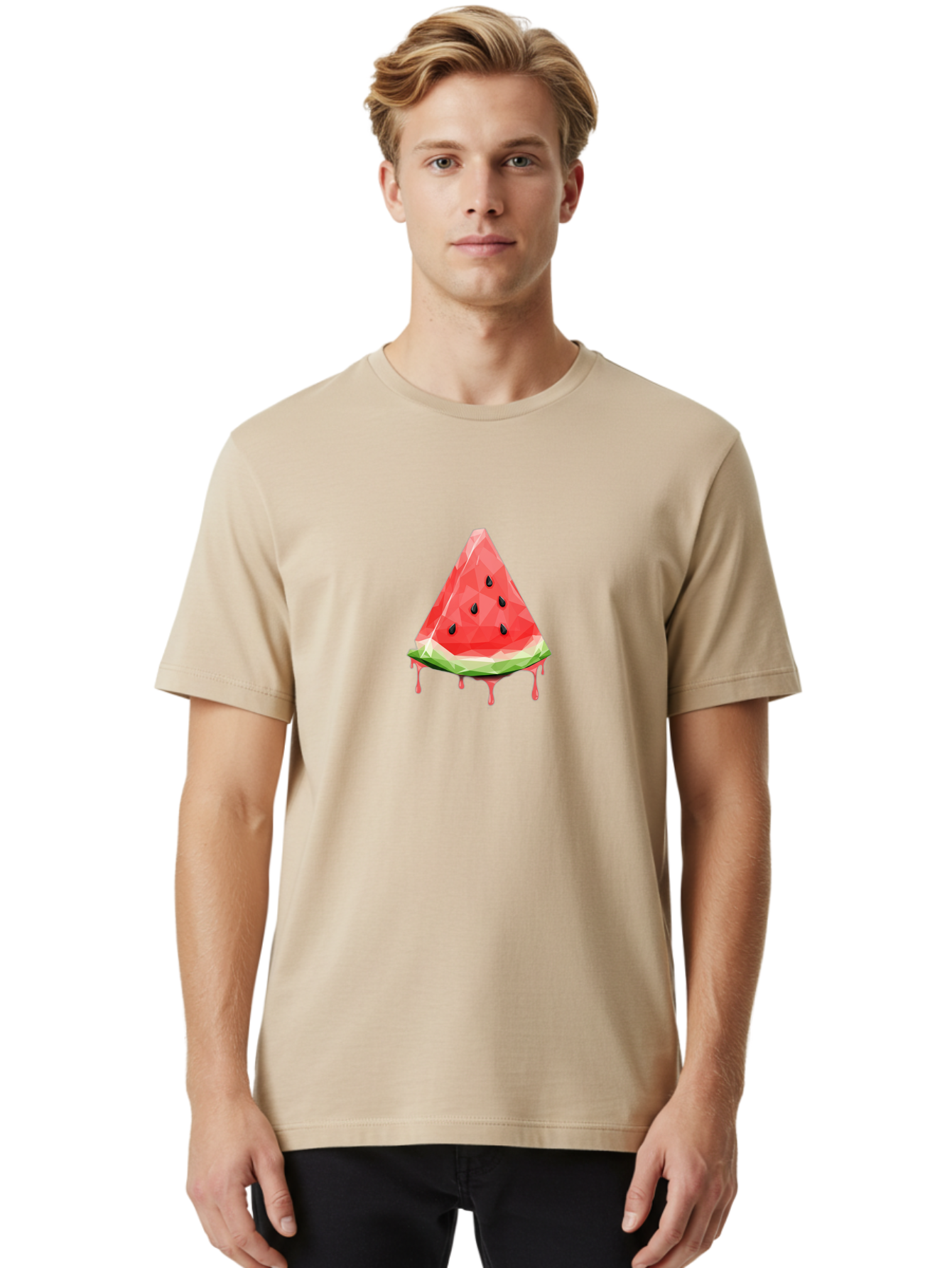 Watermelon-Slice-8 Men'S Graphic Tee, 100% Cotton, Comfortable Casual Summer Wear, Machine Washable, Vintage Camera, Old Camera, Antique Camera, Black Camera, Classic Photography, Photography Equipment, Nostalgic Device, Film Camera, Baf640