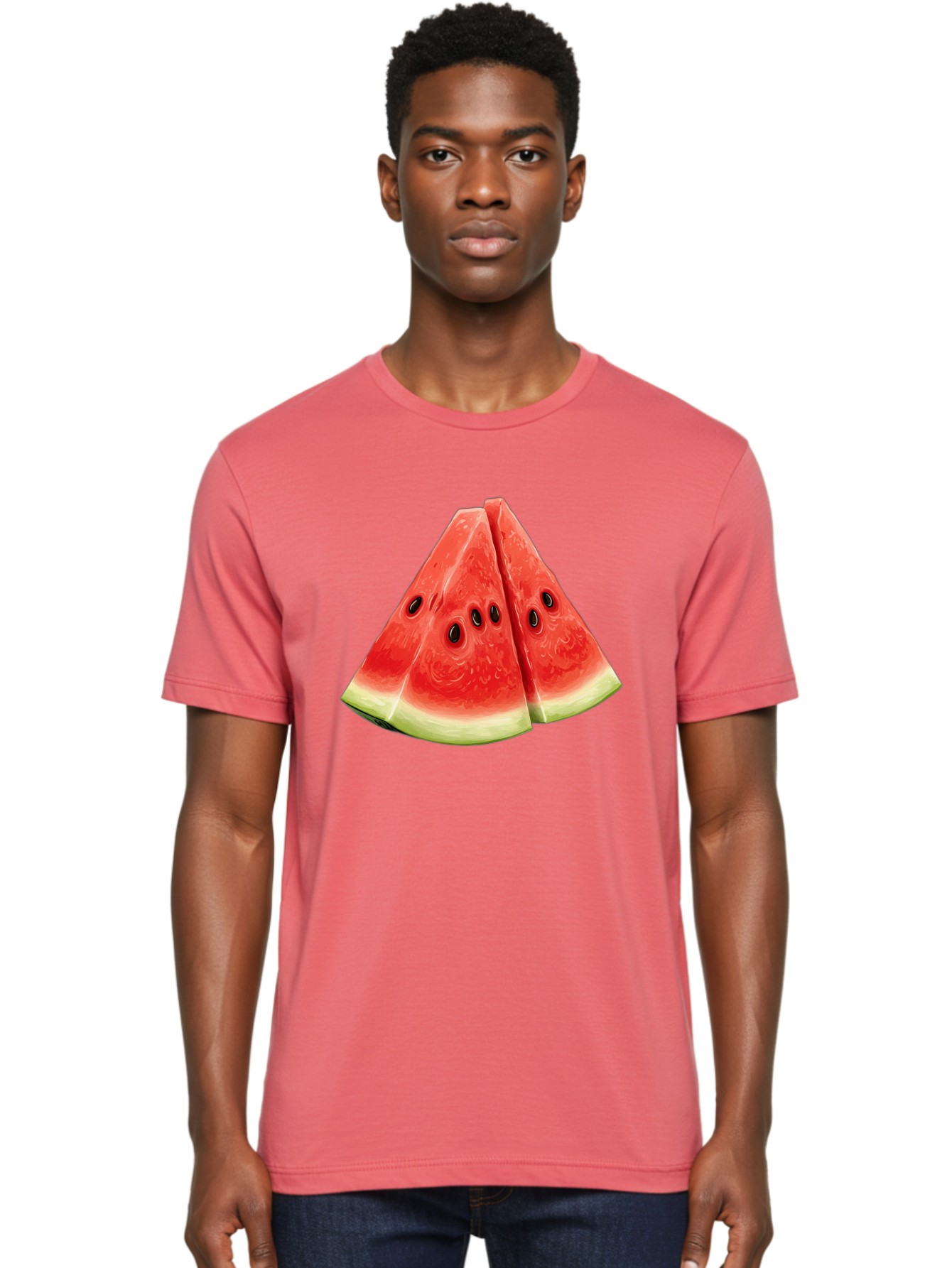 Watermelon-Slices Men'S Graphic Tee, 100% Cotton, Comfortable Casual Summer Wear, Machine Washable, Vintage Camera, Old Camera, Antique Camera, Black Camera, Classic Photography, Photography Equipment, Nostalgic Device, Film Camera, Camera Art Baf643