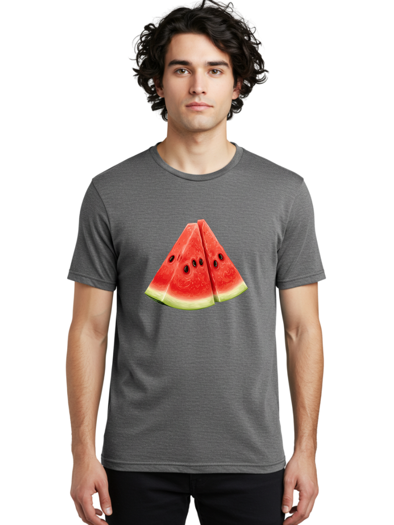 Watermelon-Slices Men'S Graphic Tee, 100% Cotton, Comfortable Casual Summer Wear, Machine Washable, Vintage Camera, Old Camera, Antique Camera, Black Camera, Classic Photography, Photography Equipment, Nostalgic Device, Film Camera, Camera Art Baf643