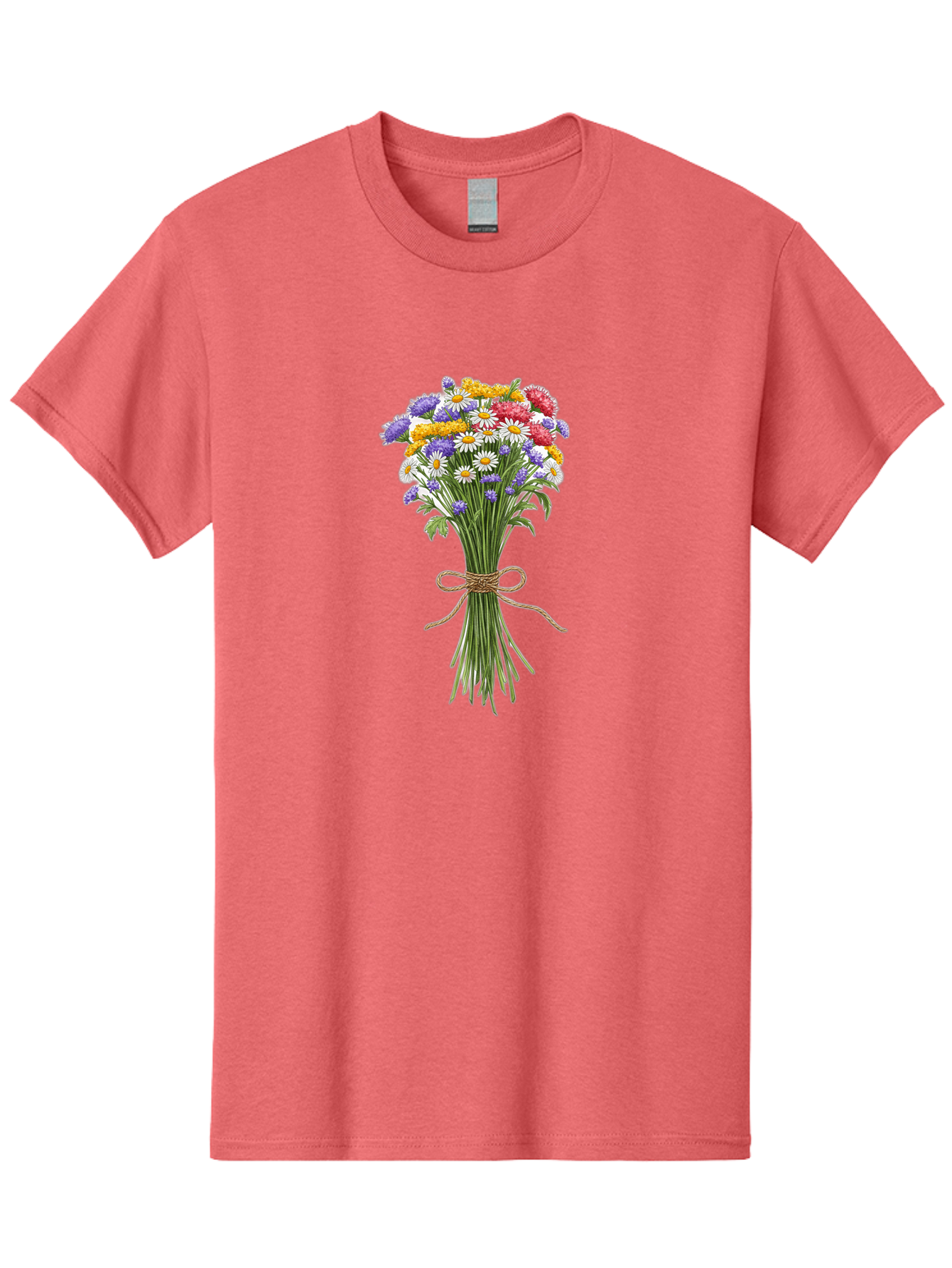 Wild-Flower-Bouquet-1 Men'S Graphic Tee, 100% Cotton, Comfortable Casual Summer Wear, Machine Washable, Vintage Camera, Old Camera, Antique Camera, Black Camera, Classic Photography, Photography Equipment, Nostalgic Device, Film Camera, Baf647
