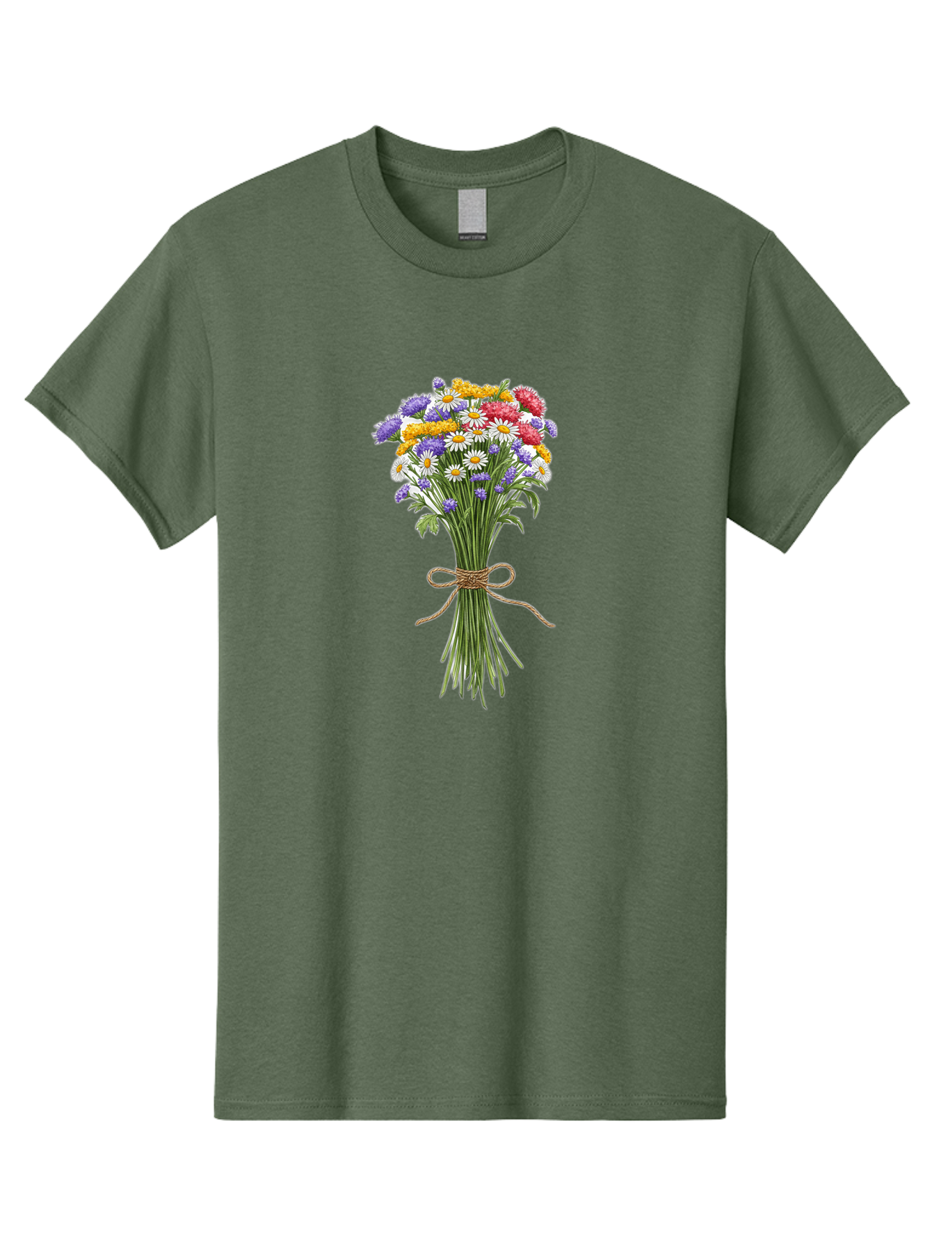 Wild-Flower-Bouquet-1 Men'S Graphic Tee, 100% Cotton, Comfortable Casual Summer Wear, Machine Washable, Vintage Camera, Old Camera, Antique Camera, Black Camera, Classic Photography, Photography Equipment, Nostalgic Device, Film Camera, Baf647
