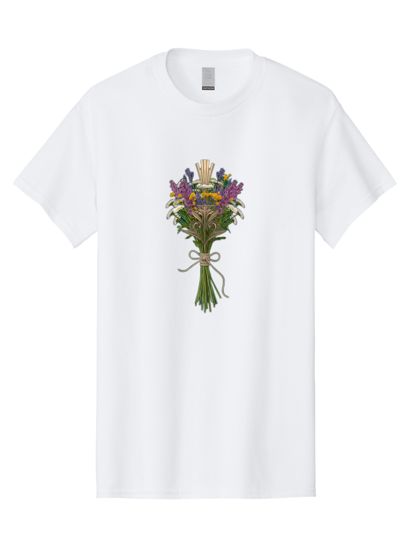 Wildflower-Bouquet-11 Men'S Graphic Tee, 100% Cotton, Comfortable Casual Summer Wear, Machine Washable, Vintage Camera, Old Camera, Antique Camera, Black Camera, Classic Photography, Photography Equipment, Nostalgic Device, Film Camera, Baf651