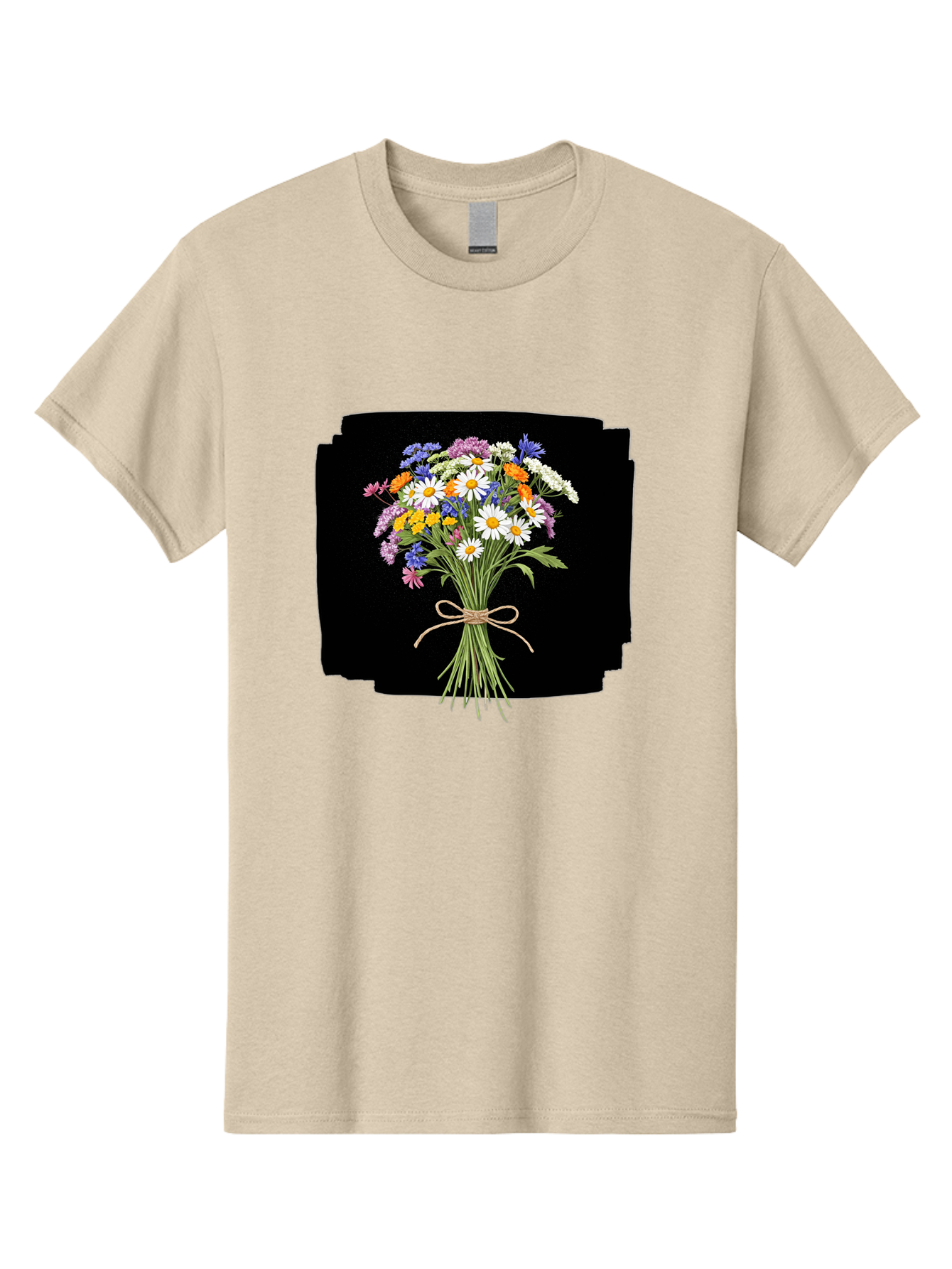Wildflower-Bouquet-13 Men'S Graphic Tee, 100% Cotton, Comfortable Casual Summer Wear, Machine Washable, Vintage Camera, Old Camera, Antique Camera, Black Camera, Classic Photography, Photography Equipment, Nostalgic Device, Film Camera, Baf653