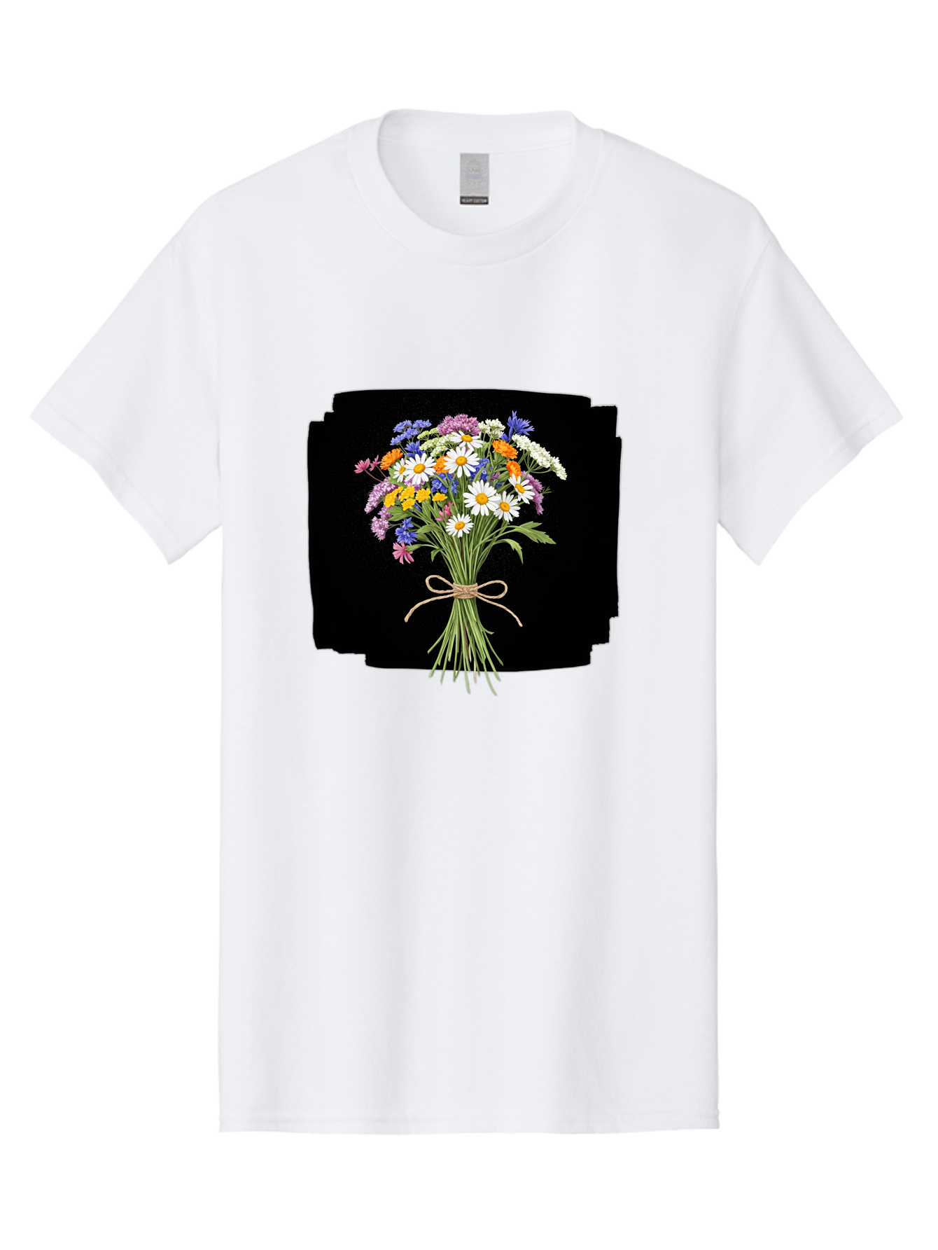 Wildflower-Bouquet-13 Men'S Graphic Tee, 100% Cotton, Comfortable Casual Summer Wear, Machine Washable, Vintage Camera, Old Camera, Antique Camera, Black Camera, Classic Photography, Photography Equipment, Nostalgic Device, Film Camera, Baf653