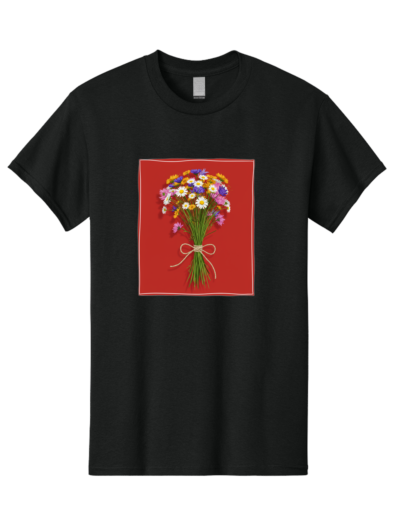 Wildflower-Bouquet-14 Men'S Graphic Tee, 100% Cotton, Comfortable Casual Summer Wear, Machine Washable, Vintage Camera, Old Camera, Antique Camera, Black Camera, Classic Photography, Photography Equipment, Nostalgic Device, Film Camera, Baf654