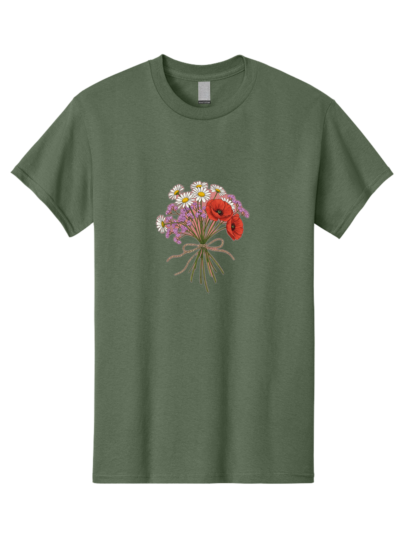 Wildflower-Bouquet-2 Men'S Graphic Tee, 100% Cotton, Comfortable Casual Summer Wear, Machine Washable, Vintage Camera, Old Camera, Antique Camera, Black Camera, Classic Photography, Photography Equipment, Nostalgic Device, Film Camera, Baf655