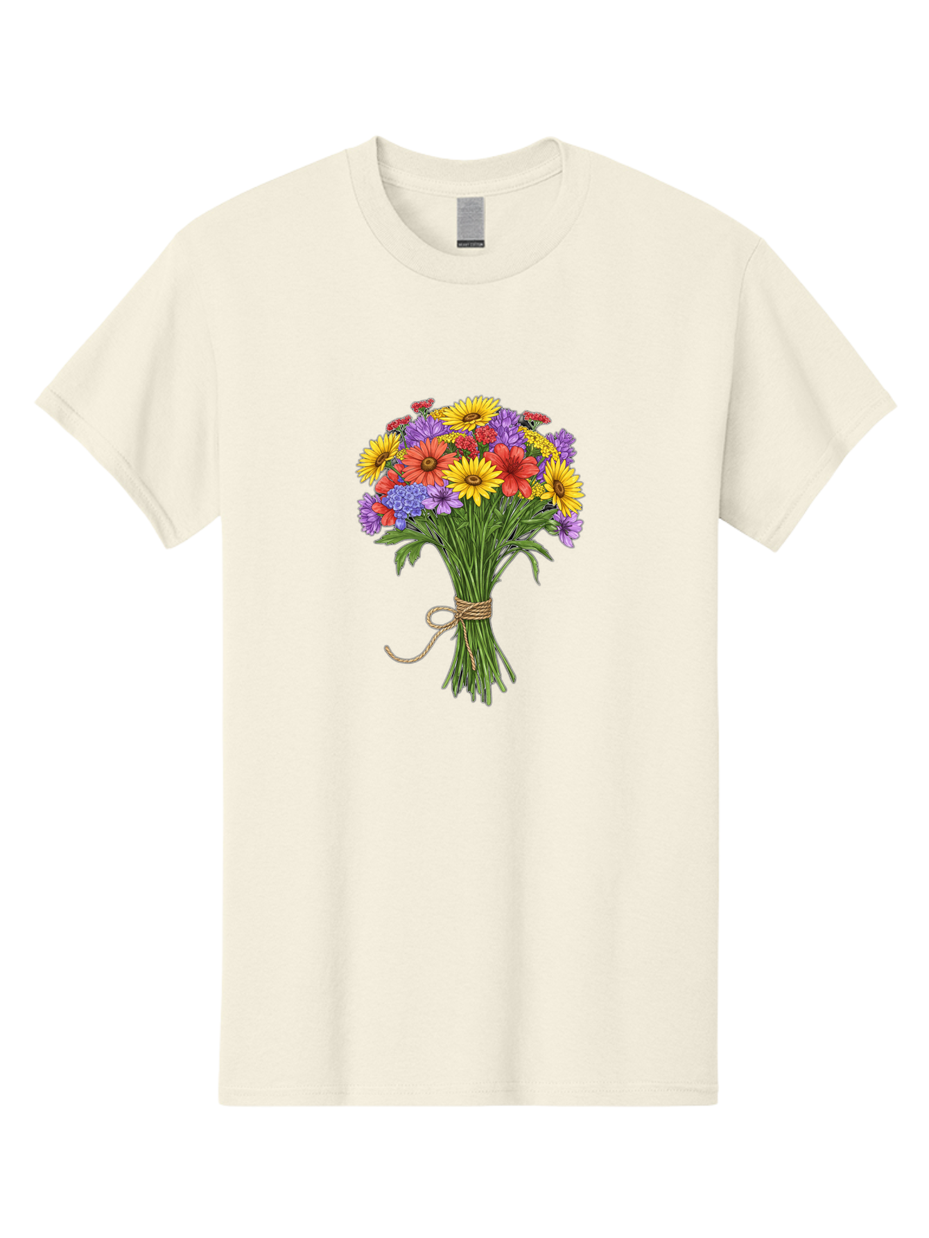 Wildflower-Bouquet-4 Men'S Graphic Tee, 100% Cotton, Comfortable Casual Summer Wear, Machine Washable, Vintage Camera, Old Camera, Antique Camera, Black Camera, Classic Photography, Photography Equipment, Nostalgic Device, Film Camera, Baf657