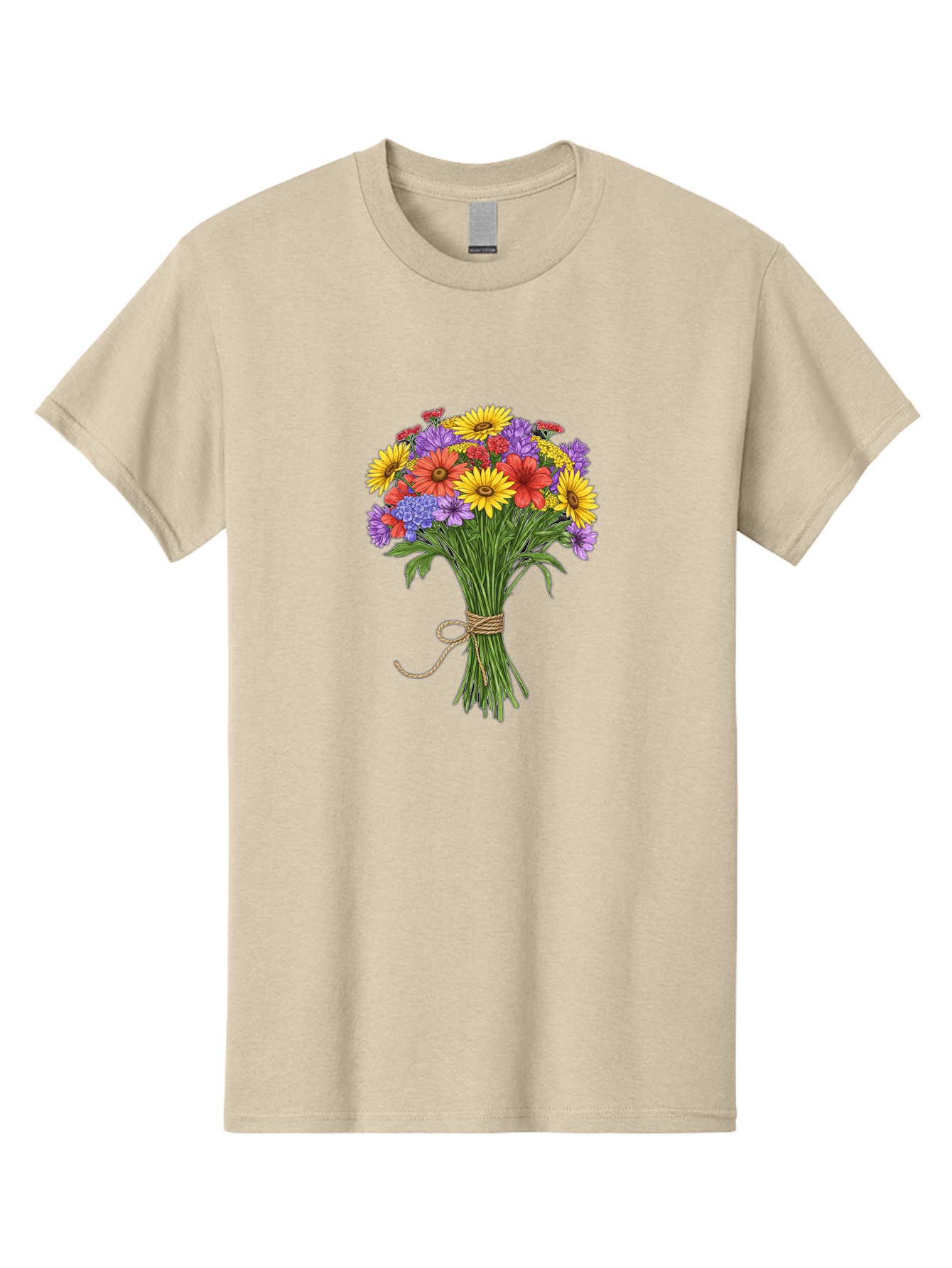 Wildflower-Bouquet-4 Men'S Graphic Tee, 100% Cotton, Comfortable Casual Summer Wear, Machine Washable, Vintage Camera, Old Camera, Antique Camera, Black Camera, Classic Photography, Photography Equipment, Nostalgic Device, Film Camera, Baf657