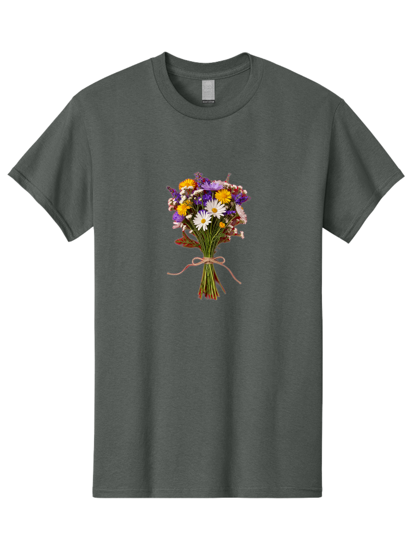 Wildflower-Bouquet-5 Men'S Graphic Tee, 100% Cotton, Comfortable Casual Summer Wear, Machine Washable, Vintage Camera, Old Camera, Antique Camera, Black Camera, Classic Photography, Photography Equipment, Nostalgic Device, Film Camera, Baf658