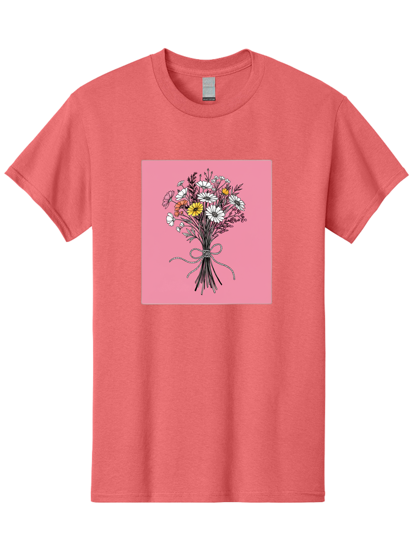 Wildflower-Bouquet-7 Men'S Graphic Tee, 100% Cotton, Comfortable Casual Summer Wear, Machine Washable, Vintage Camera, Old Camera, Antique Camera, Black Camera, Classic Photography, Photography Equipment, Nostalgic Device, Film Camera, Baf660