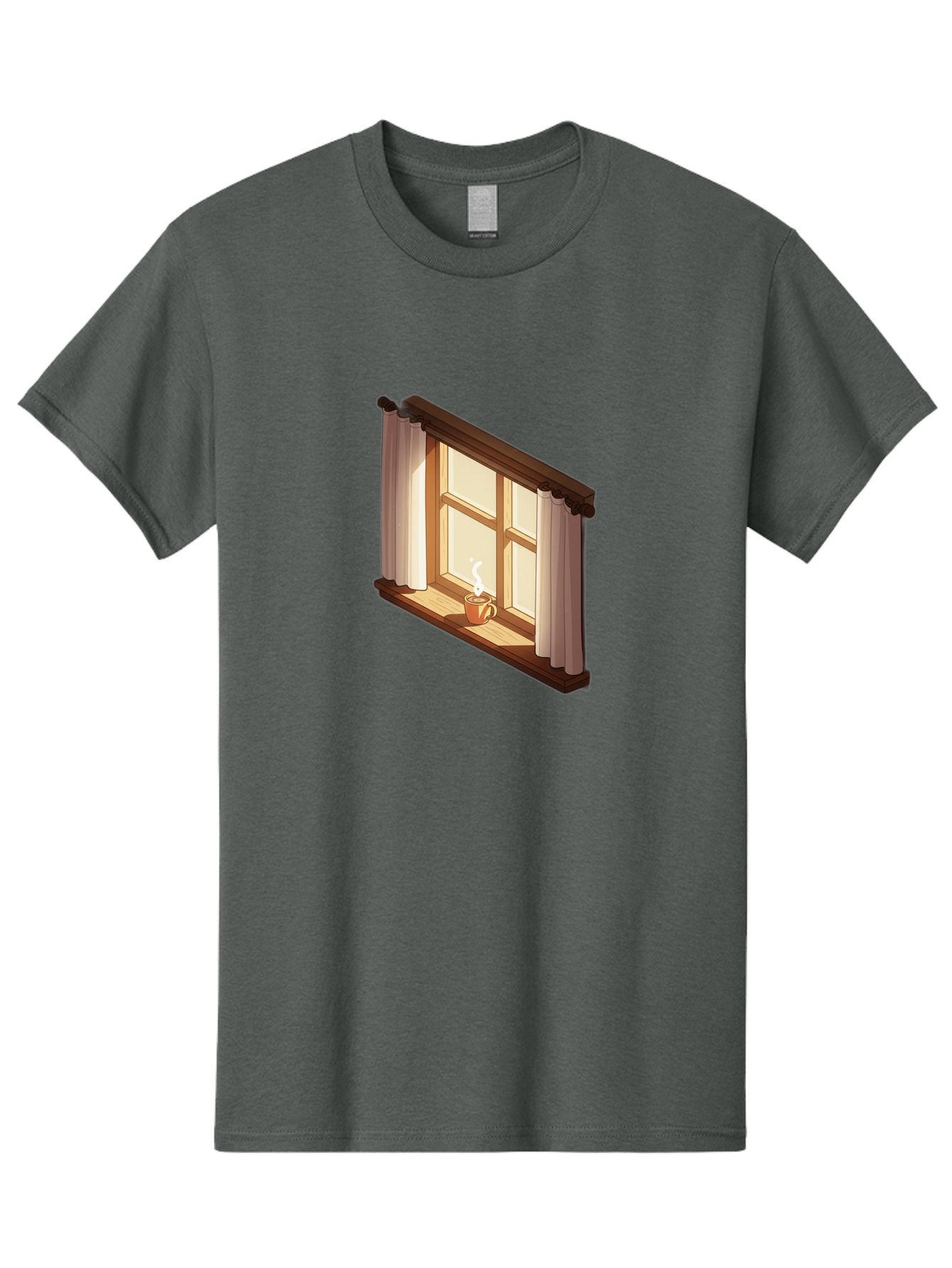 Window-With-Coffee-Cup Men'S Graphic Tee, 100% Cotton, Comfortable Casual Summer Wear, Machine Washable, Vintage Camera, Old Camera, Antique Camera, Black Camera, Classic Photography, Photography Equipment, Nostalgic Device, Film Camera, Baf665