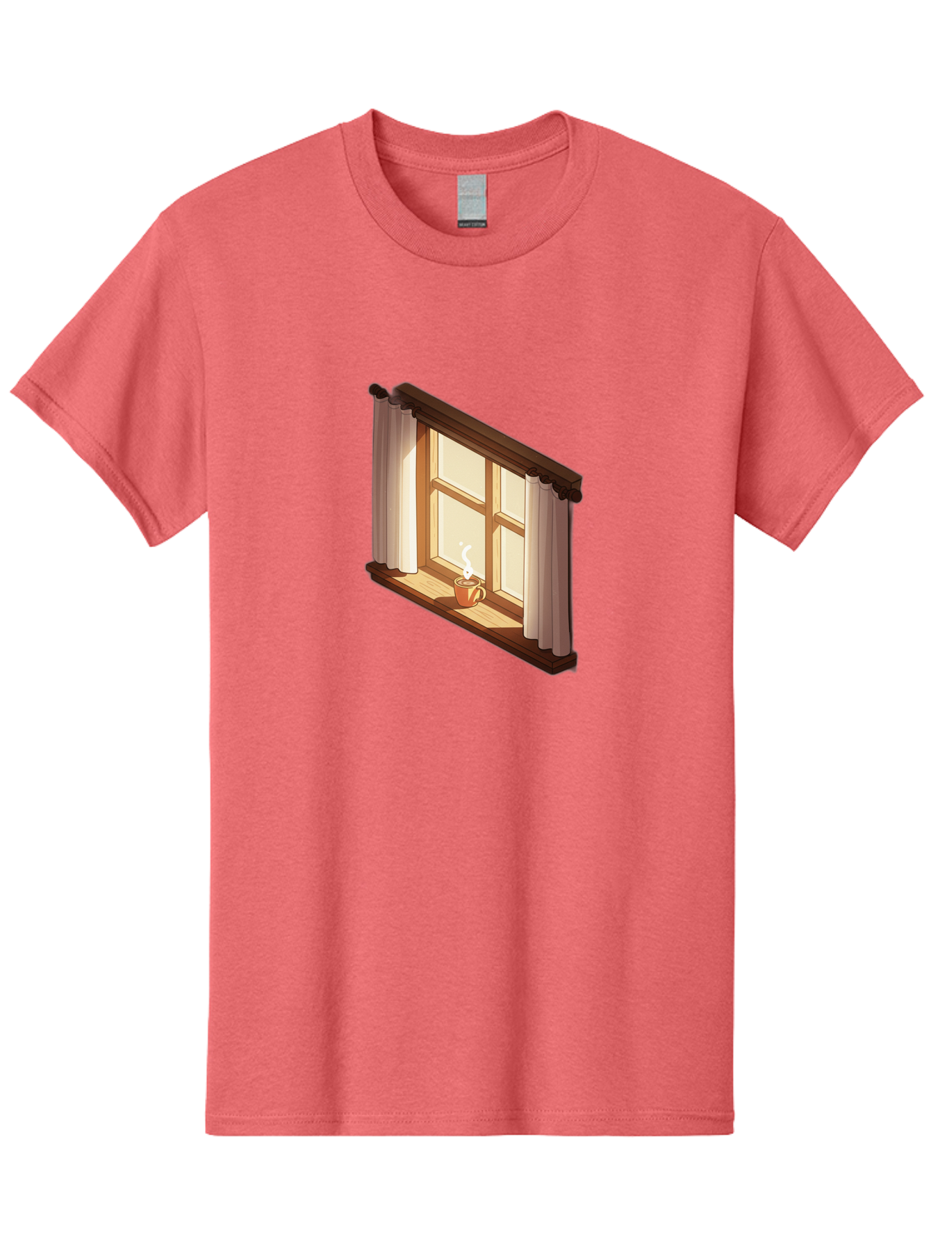 Window-With-Coffee-Cup Men'S Graphic Tee, 100% Cotton, Comfortable Casual Summer Wear, Machine Washable, Vintage Camera, Old Camera, Antique Camera, Black Camera, Classic Photography, Photography Equipment, Nostalgic Device, Film Camera, Baf665