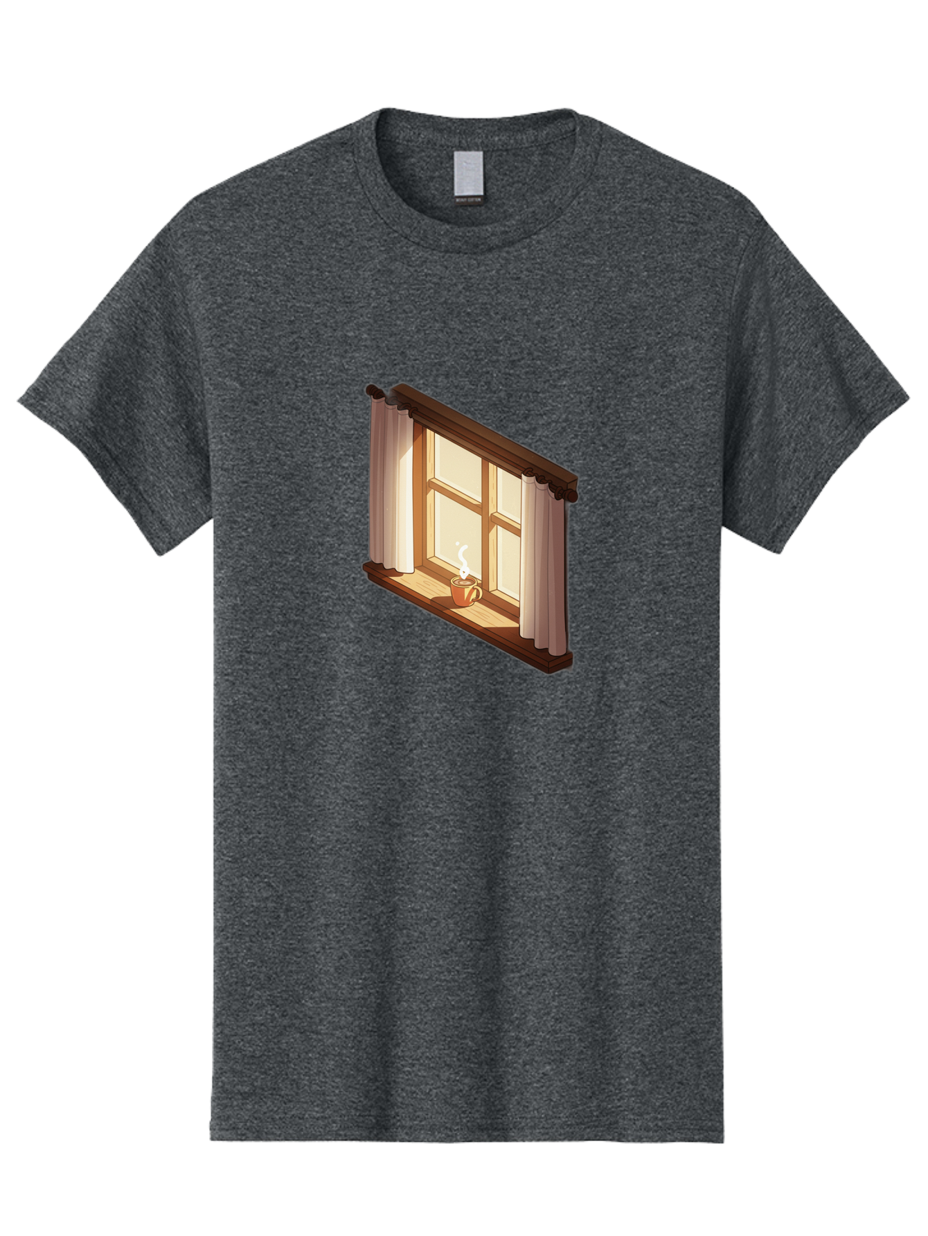 Window-With-Coffee-Cup Men'S Graphic Tee, 100% Cotton, Comfortable Casual Summer Wear, Machine Washable, Vintage Camera, Old Camera, Antique Camera, Black Camera, Classic Photography, Photography Equipment, Nostalgic Device, Film Camera, Baf665