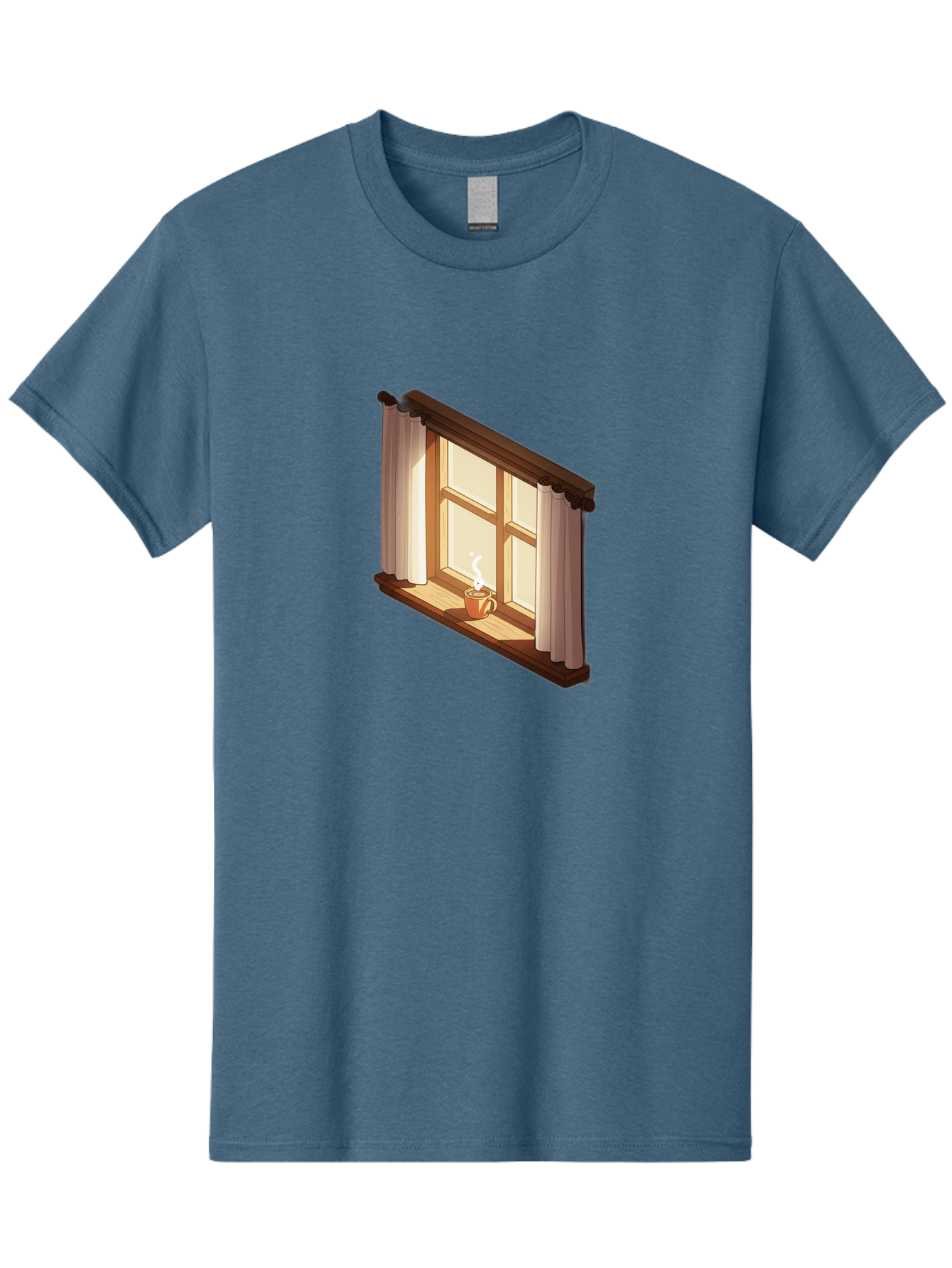 Window-With-Coffee-Cup Men'S Graphic Tee, 100% Cotton, Comfortable Casual Summer Wear, Machine Washable, Vintage Camera, Old Camera, Antique Camera, Black Camera, Classic Photography, Photography Equipment, Nostalgic Device, Film Camera, Baf665