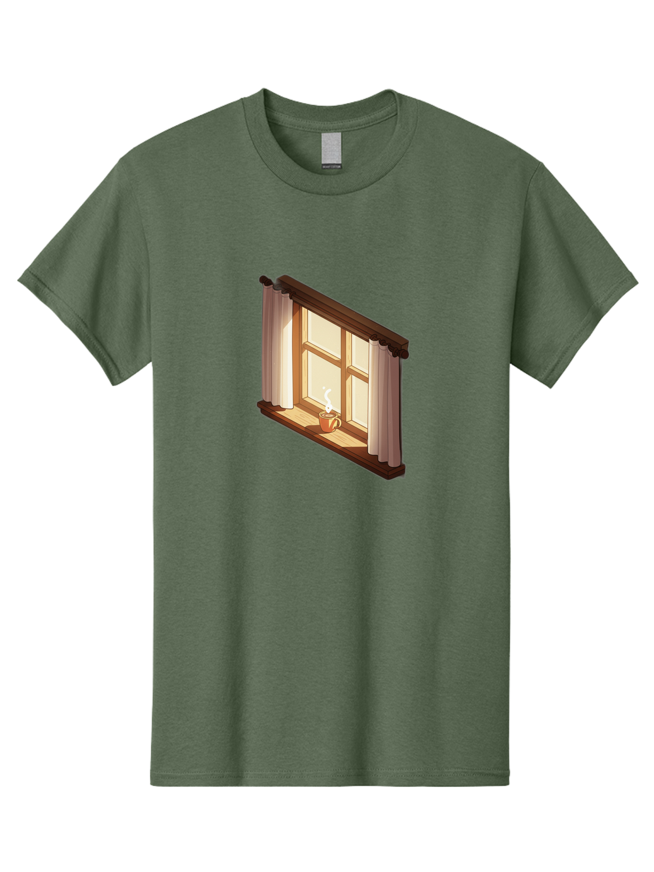 Window-With-Coffee-Cup Men'S Graphic Tee, 100% Cotton, Comfortable Casual Summer Wear, Machine Washable, Vintage Camera, Old Camera, Antique Camera, Black Camera, Classic Photography, Photography Equipment, Nostalgic Device, Film Camera, Baf665