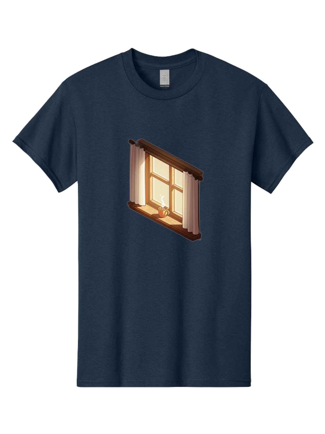 Window-With-Coffee-Cup Men'S Graphic Tee, 100% Cotton, Comfortable Casual Summer Wear, Machine Washable, Vintage Camera, Old Camera, Antique Camera, Black Camera, Classic Photography, Photography Equipment, Nostalgic Device, Film Camera, Baf665