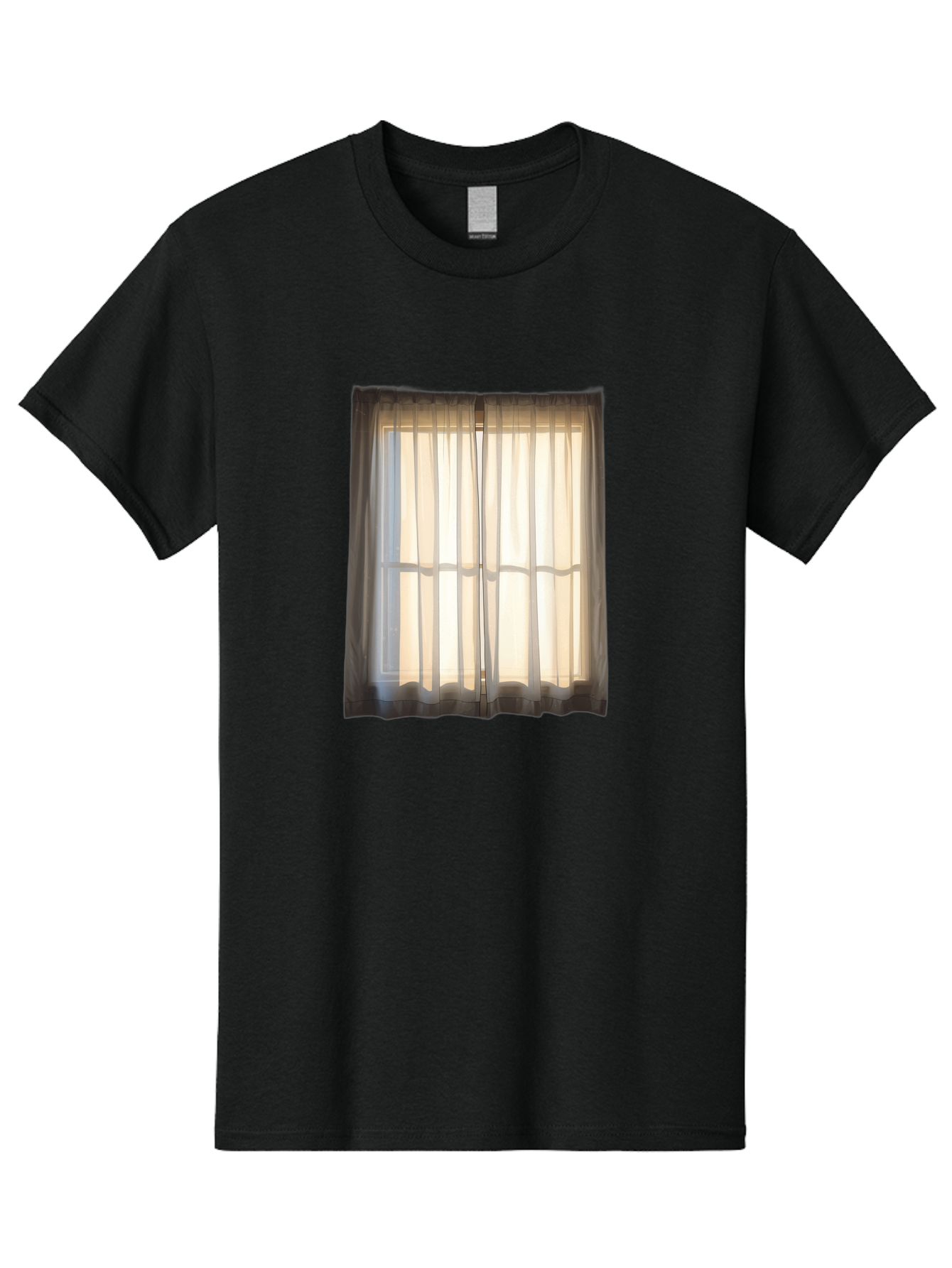 Window-With-Curtains-1 Men'S Graphic Tee, 100% Cotton, Comfortable Casual Summer Wear, Machine Washable, Vintage Camera, Old Camera, Antique Camera, Black Camera, Classic Photography, Photography Equipment, Nostalgic Device, Film Camera, Baf666