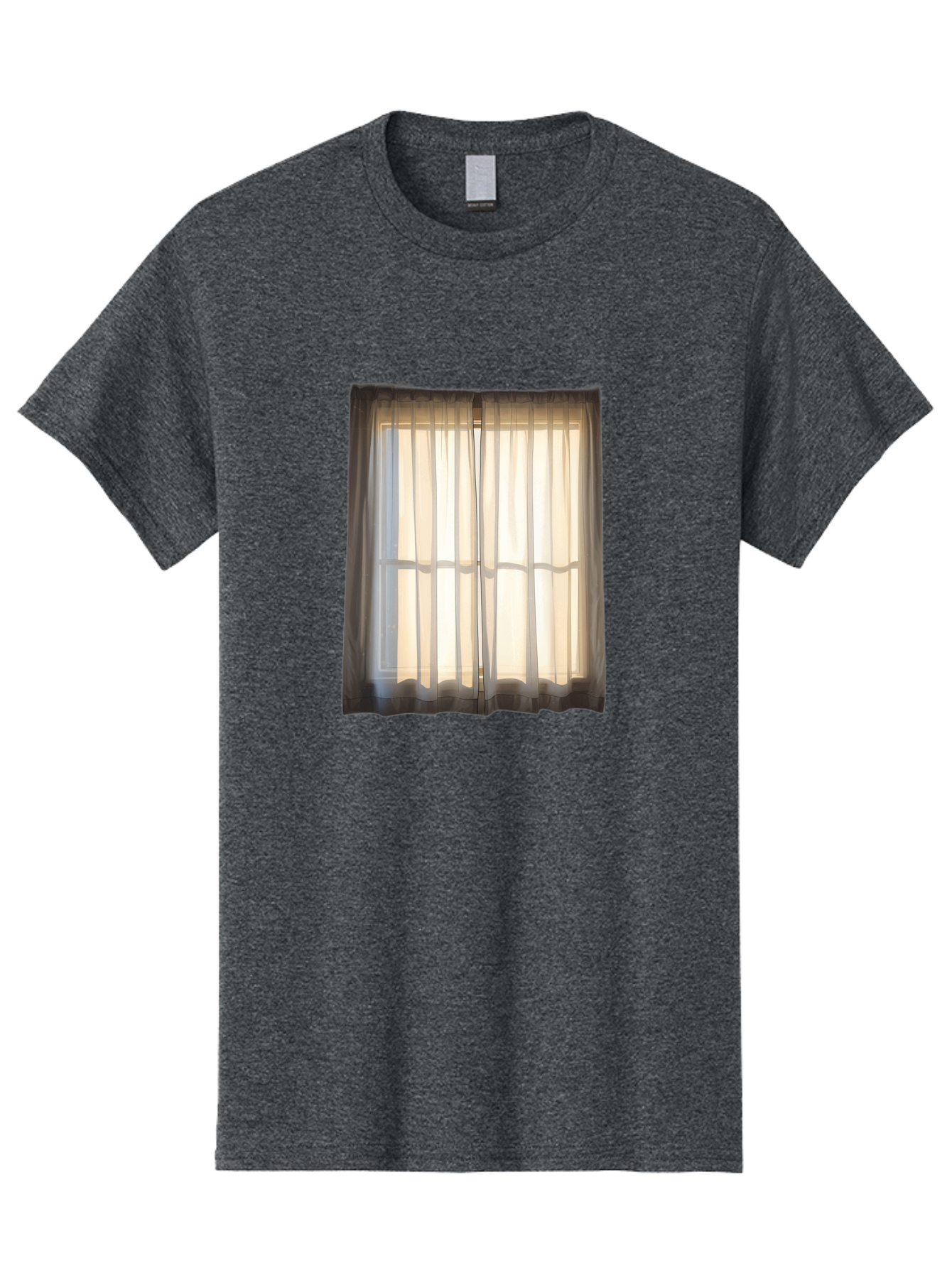 Window-With-Curtains-1 Men'S Graphic Tee, 100% Cotton, Comfortable Casual Summer Wear, Machine Washable, Vintage Camera, Old Camera, Antique Camera, Black Camera, Classic Photography, Photography Equipment, Nostalgic Device, Film Camera, Baf666