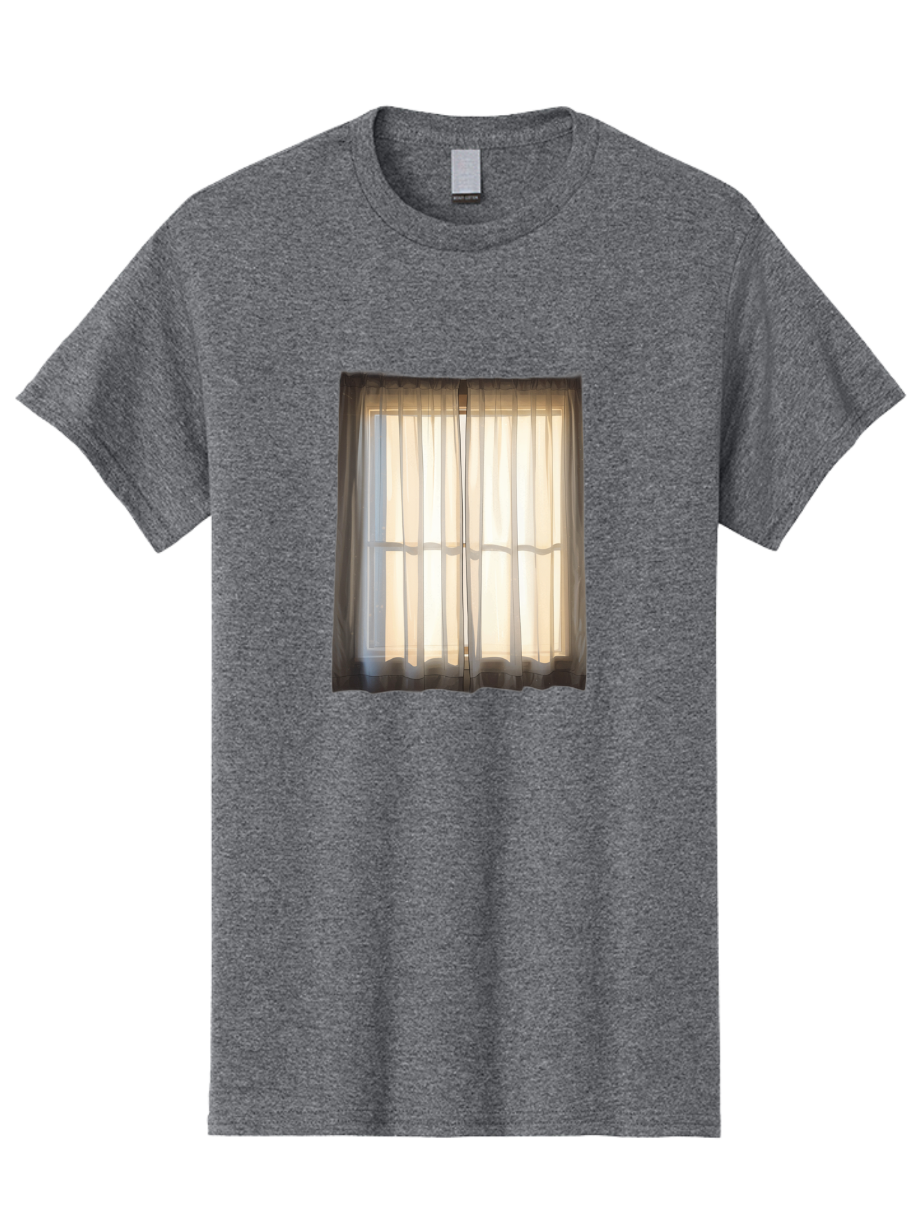 Window-With-Curtains-1 Men'S Graphic Tee, 100% Cotton, Comfortable Casual Summer Wear, Machine Washable, Vintage Camera, Old Camera, Antique Camera, Black Camera, Classic Photography, Photography Equipment, Nostalgic Device, Film Camera, Baf666