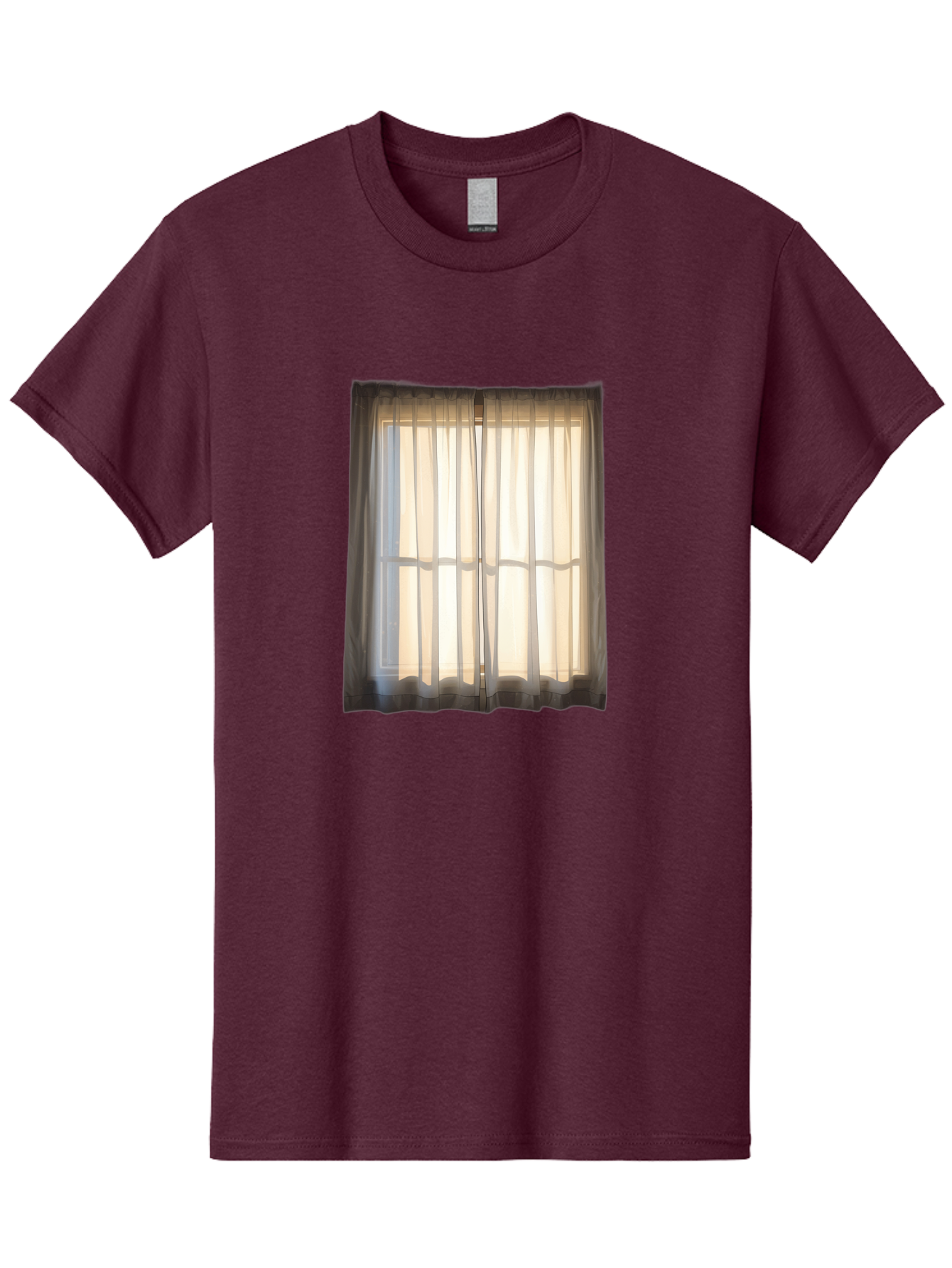 Window-With-Curtains-1 Men'S Graphic Tee, 100% Cotton, Comfortable Casual Summer Wear, Machine Washable, Vintage Camera, Old Camera, Antique Camera, Black Camera, Classic Photography, Photography Equipment, Nostalgic Device, Film Camera, Baf666