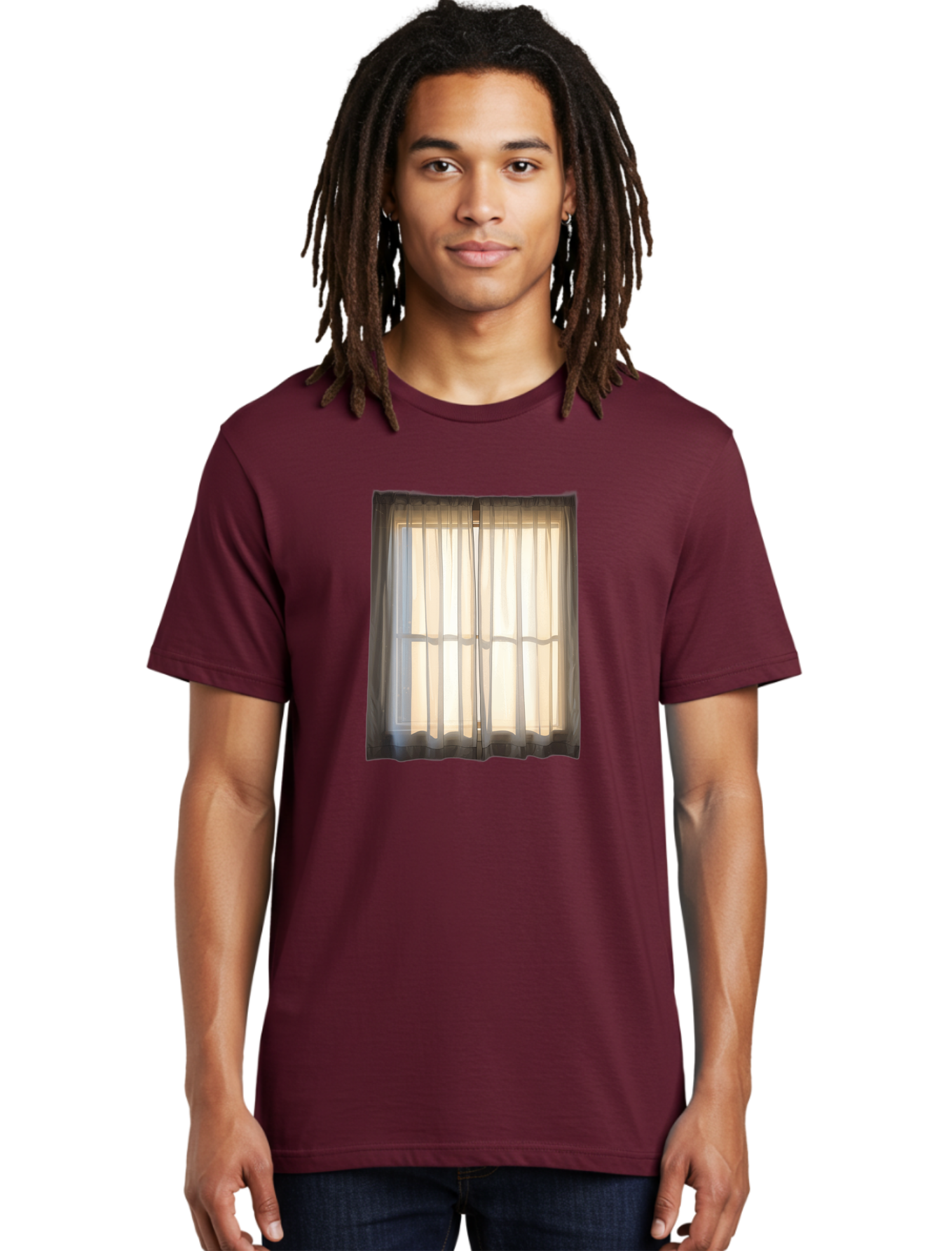 Window-With-Curtains-1 Men'S Graphic Tee, 100% Cotton, Comfortable Casual Summer Wear, Machine Washable, Vintage Camera, Old Camera, Antique Camera, Black Camera, Classic Photography, Photography Equipment, Nostalgic Device, Film Camera, Baf666