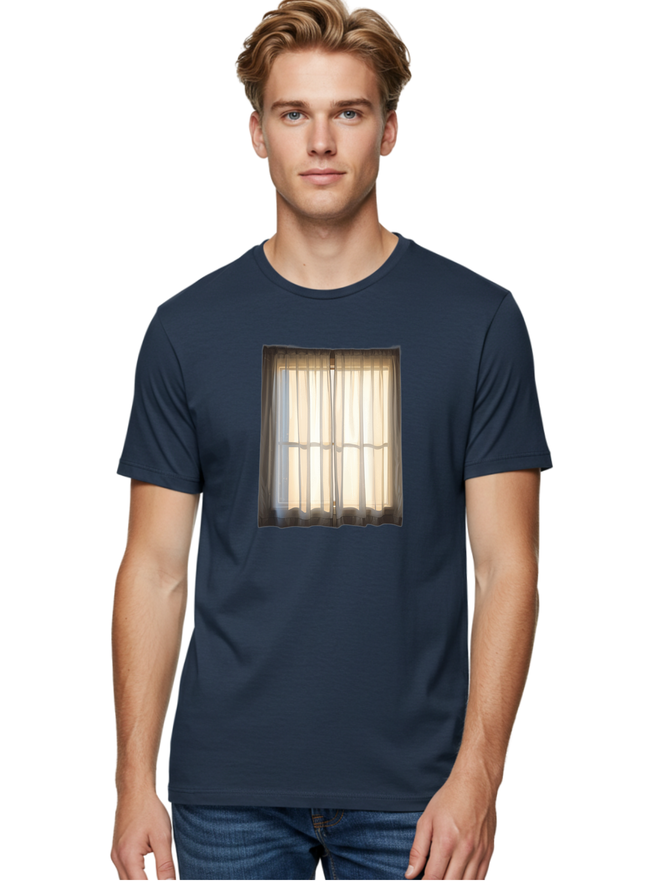 Window-With-Curtains-1 Men'S Graphic Tee, 100% Cotton, Comfortable Casual Summer Wear, Machine Washable, Vintage Camera, Old Camera, Antique Camera, Black Camera, Classic Photography, Photography Equipment, Nostalgic Device, Film Camera, Baf666