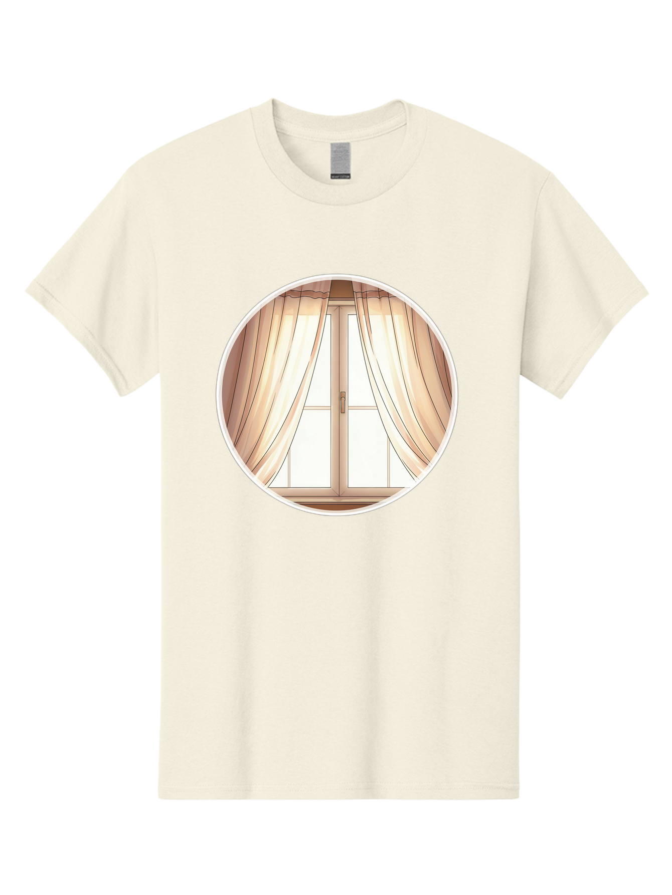 Window-With-Curtains Men'S Graphic Tee, 100% Cotton, Comfortable Casual Summer Wear, Machine Washable, Vintage Camera, Old Camera, Antique Camera, Black Camera, Classic Photography, Photography Equipment, Nostalgic Device, Film Camera, Baf667