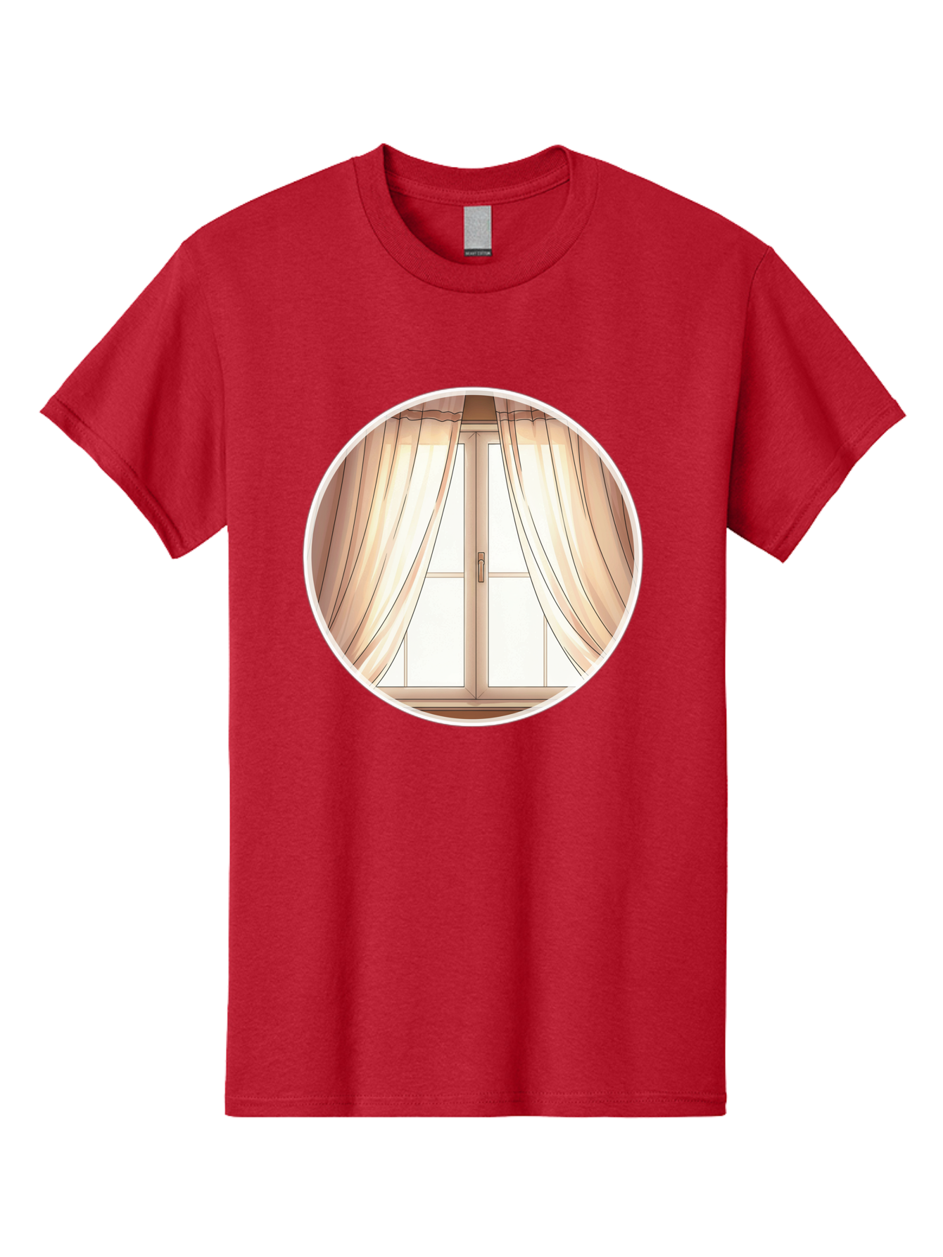 Window-With-Curtains Men'S Graphic Tee, 100% Cotton, Comfortable Casual Summer Wear, Machine Washable, Vintage Camera, Old Camera, Antique Camera, Black Camera, Classic Photography, Photography Equipment, Nostalgic Device, Film Camera, Baf667