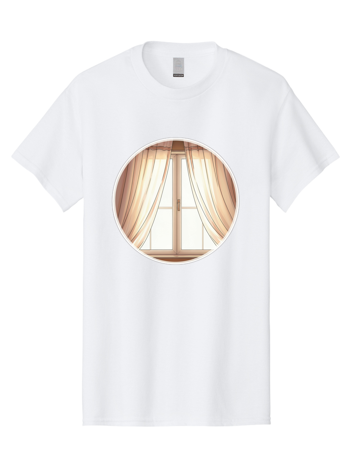 Window-With-Curtains Men'S Graphic Tee, 100% Cotton, Comfortable Casual Summer Wear, Machine Washable, Vintage Camera, Old Camera, Antique Camera, Black Camera, Classic Photography, Photography Equipment, Nostalgic Device, Film Camera, Baf667