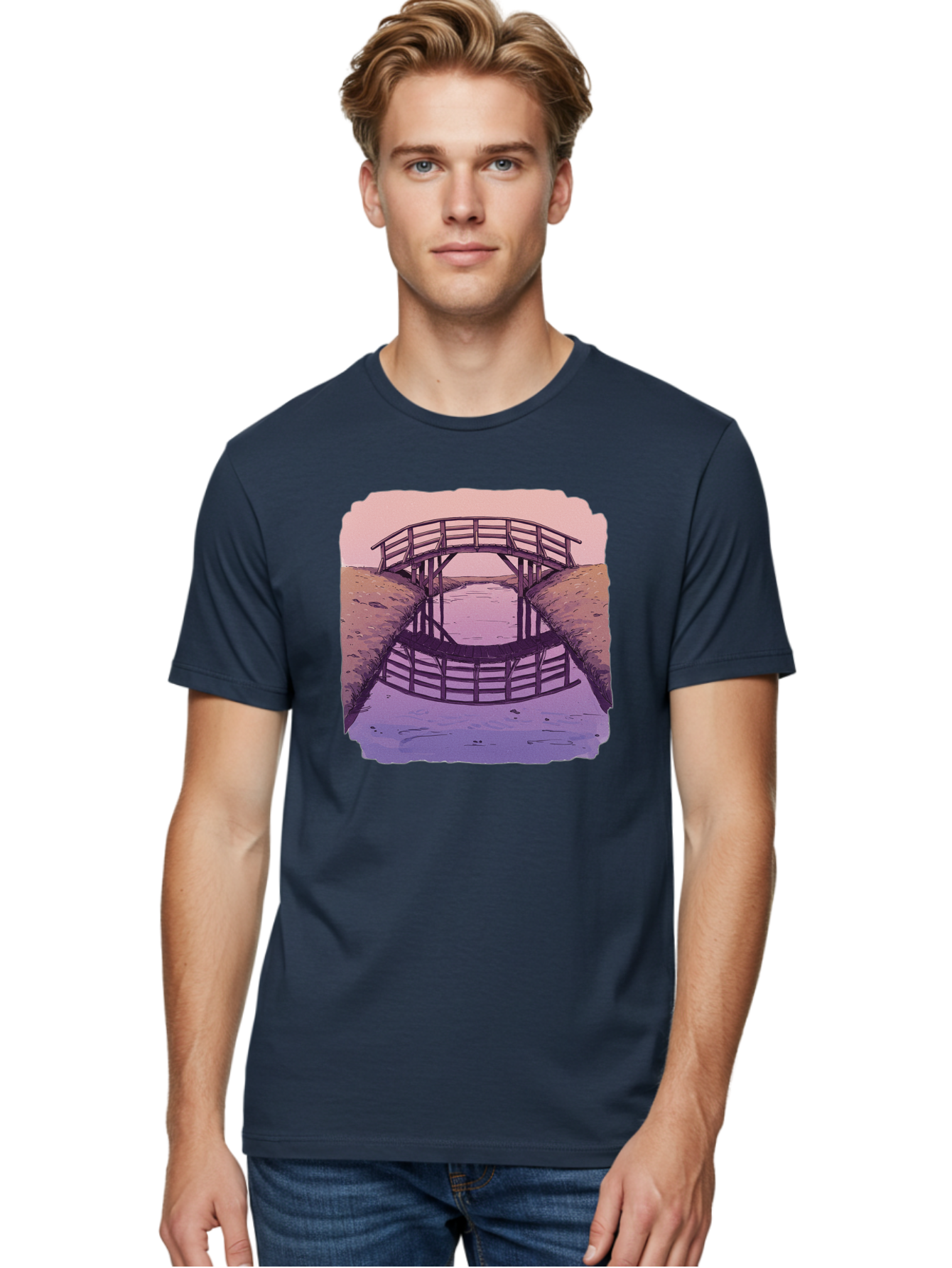 Wooden-Bridge Men'S Graphic Tee, 100% Cotton, Comfortable Casual Summer Wear, Machine Washable, Vintage Camera, Old Camera, Antique Camera, Black Camera, Classic Photography, Photography Equipment, Nostalgic Device, Film Camera, Camera Art Baf672