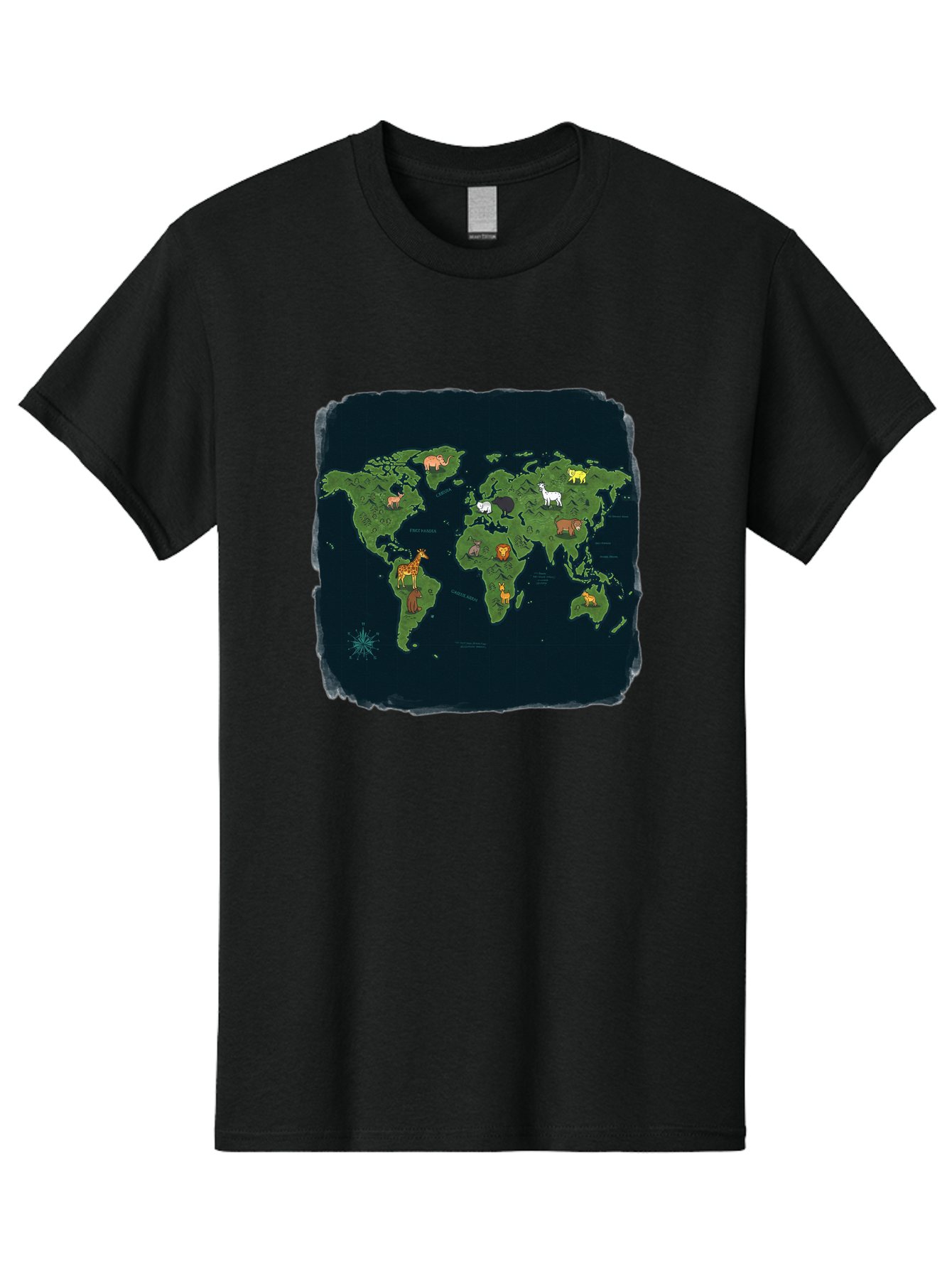 World-Map Men'S Graphic Tee, 100% Cotton, Comfortable Casual Summer Wear, Machine Washable, Vintage Camera, Old Camera, Antique Camera, Black Camera, Classic Photography, Photography Equipment, Nostalgic Device, Film Camera, Camera Art Baf677