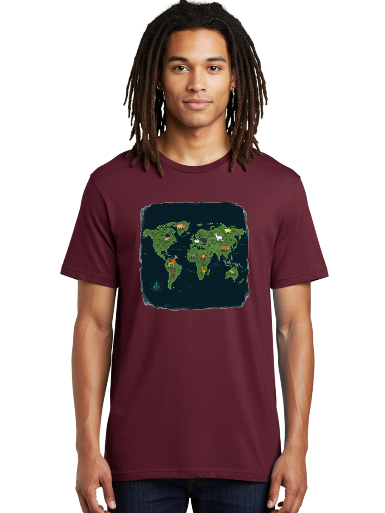 World-Map Men'S Graphic Tee, 100% Cotton, Comfortable Casual Summer Wear, Machine Washable, Vintage Camera, Old Camera, Antique Camera, Black Camera, Classic Photography, Photography Equipment, Nostalgic Device, Film Camera, Camera Art Baf677