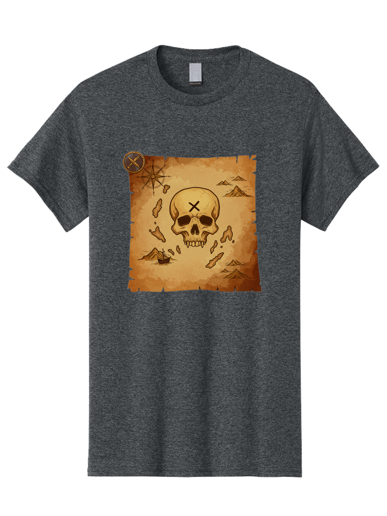 X-Marks-The-Spot Men'S Graphic Tee, 100% Cotton, Comfortable Casual Summer Wear, Machine Washable, Vintage Camera, Old Camera, Antique Camera, Black Camera, Classic Photography, Photography Equipment, Nostalgic Device, Film Camera, Camera Art Baf678