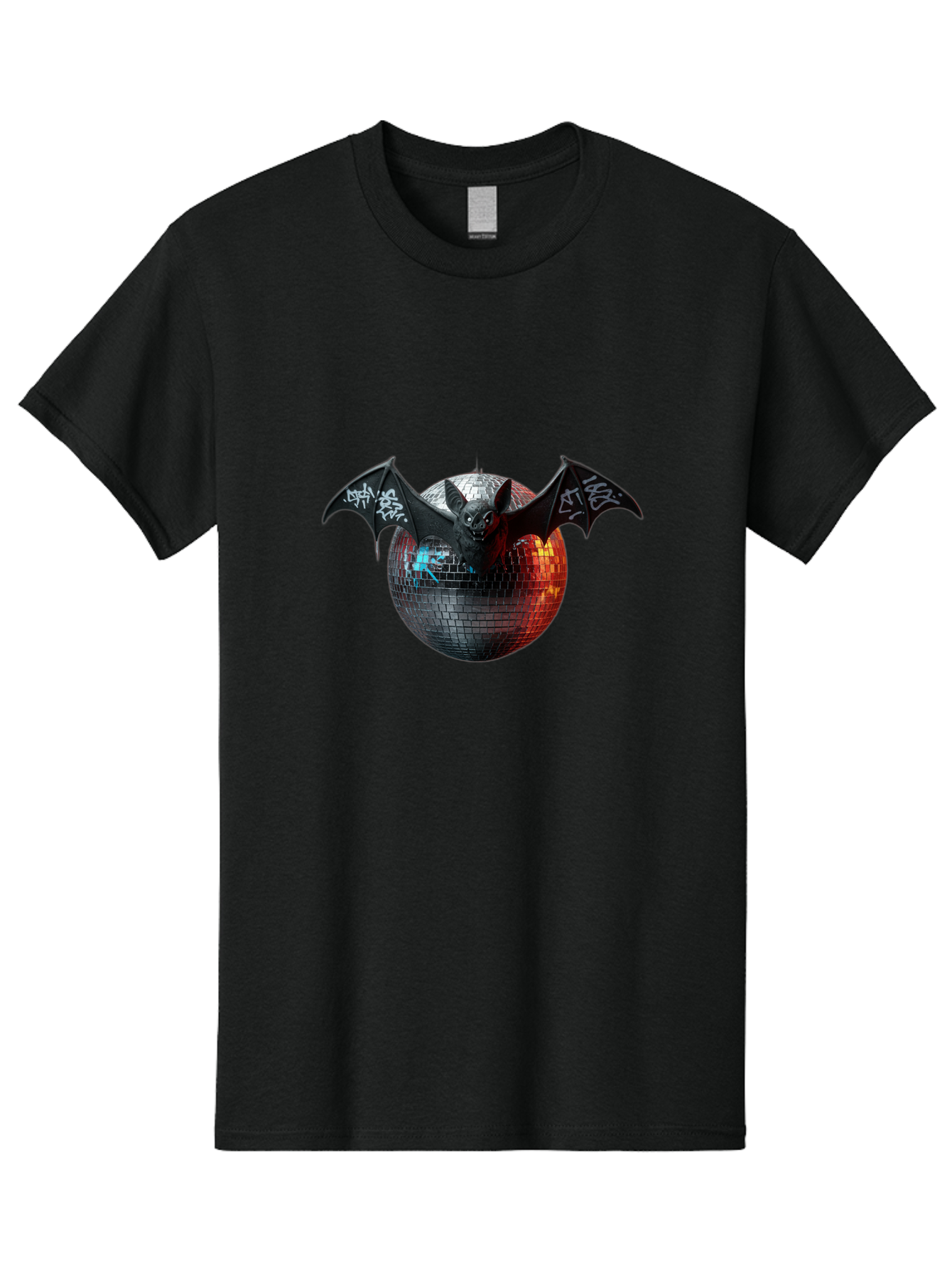 Bat-Disco-Ball-2 Men'S Graphic Tee, 100% Cotton, Comfortable Casual Summer Wear, Machine Washable, Vintage Camera, Old Camera, Antique Camera, Black Camera, Classic Photography, Photography Equipment, Nostalgic Device, Film Camera, Camera Art Baf688