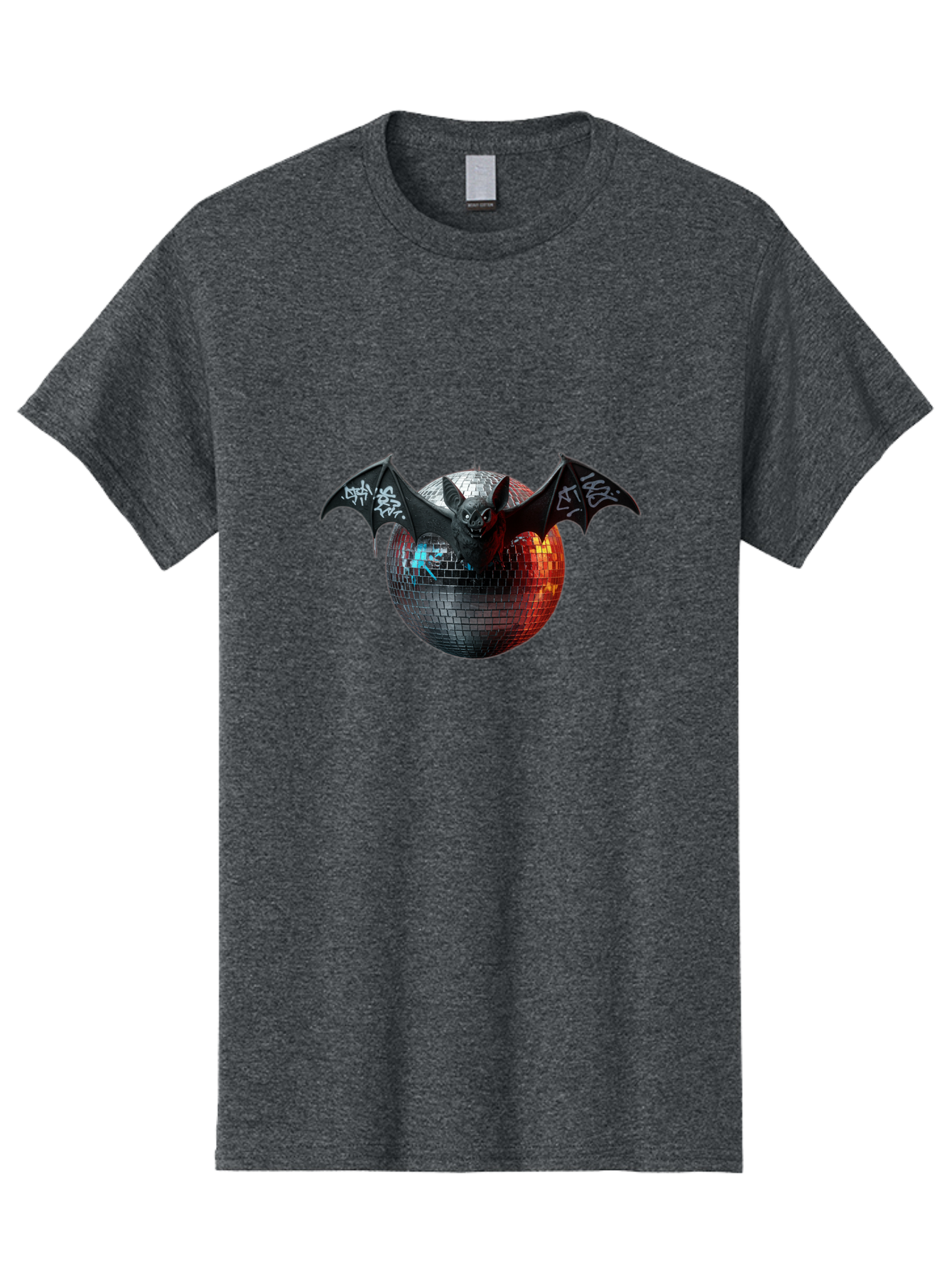 Bat-Disco-Ball-2 Men'S Graphic Tee, 100% Cotton, Comfortable Casual Summer Wear, Machine Washable, Vintage Camera, Old Camera, Antique Camera, Black Camera, Classic Photography, Photography Equipment, Nostalgic Device, Film Camera, Camera Art Baf688