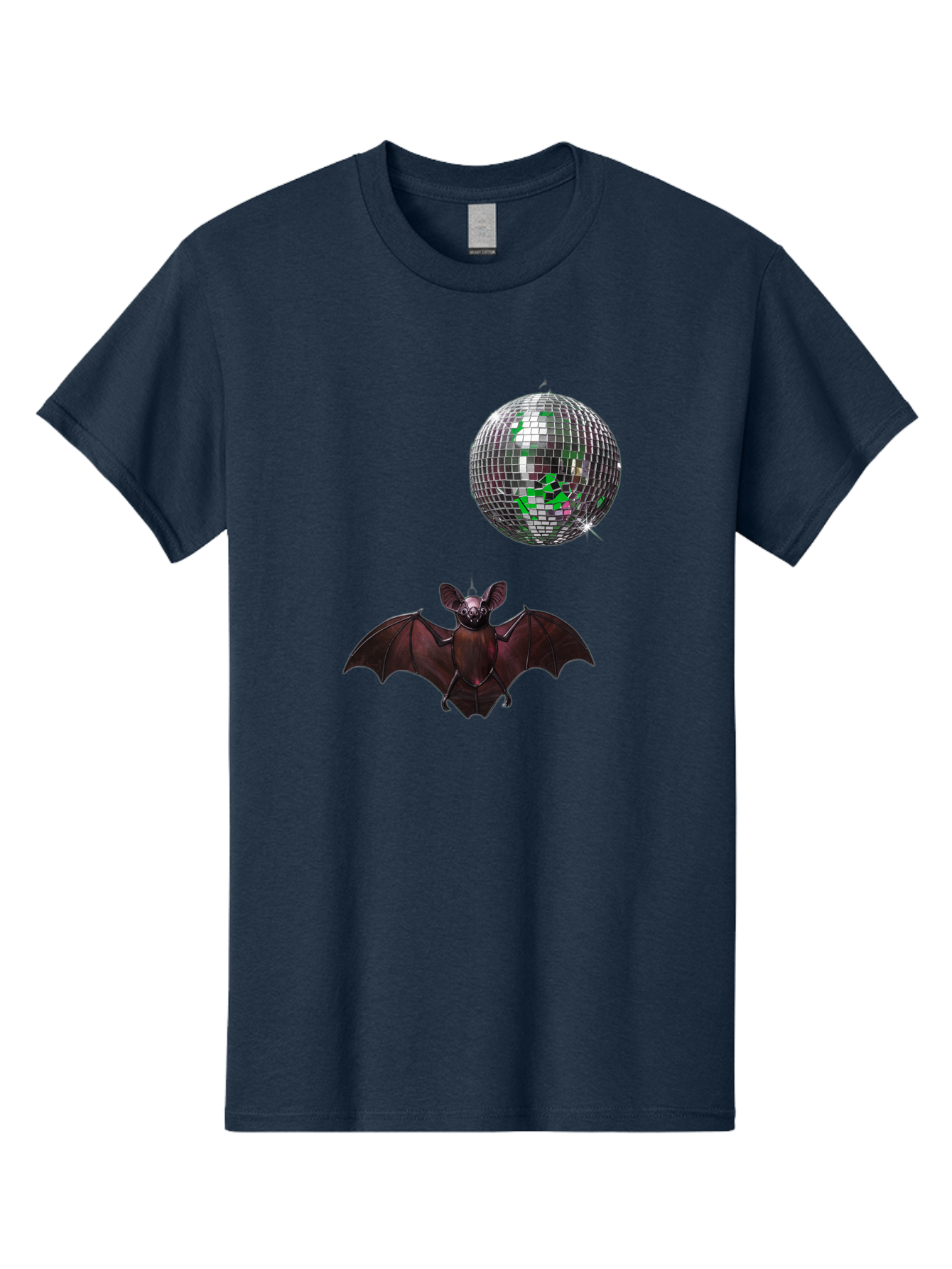 Bat-Disco-Ball Men'S Graphic Tee, 100% Cotton, Comfortable Casual Summer Wear, Machine Washable, Vintage Camera, Old Camera, Antique Camera, Black Camera, Classic Photography, Photography Equipment, Nostalgic Device, Film Camera, Camera Art Baf690