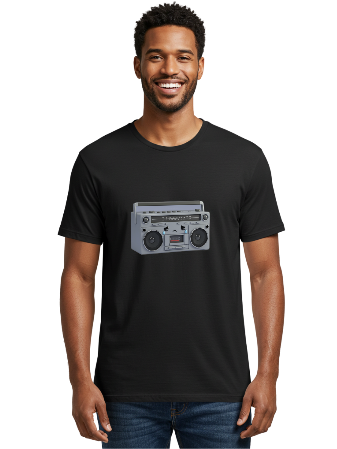 Boombox-1 Men'S Graphic Tee, 100% Cotton, Comfortable Casual Summer Wear, Machine Washable, Vintage Camera, Old Camera, Antique Camera, Black Camera, Classic Photography, Photography Equipment, Nostalgic Device, Film Camera, Camera Art Baf698