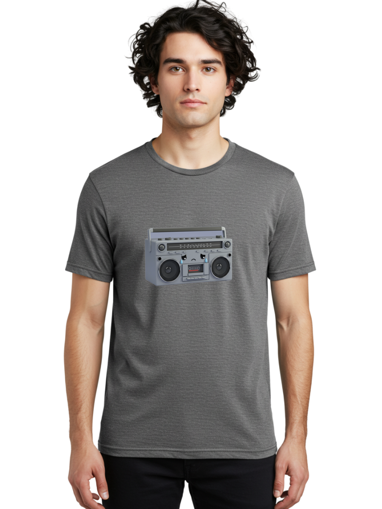 Boombox-1 Men'S Graphic Tee, 100% Cotton, Comfortable Casual Summer Wear, Machine Washable, Vintage Camera, Old Camera, Antique Camera, Black Camera, Classic Photography, Photography Equipment, Nostalgic Device, Film Camera, Camera Art Baf698