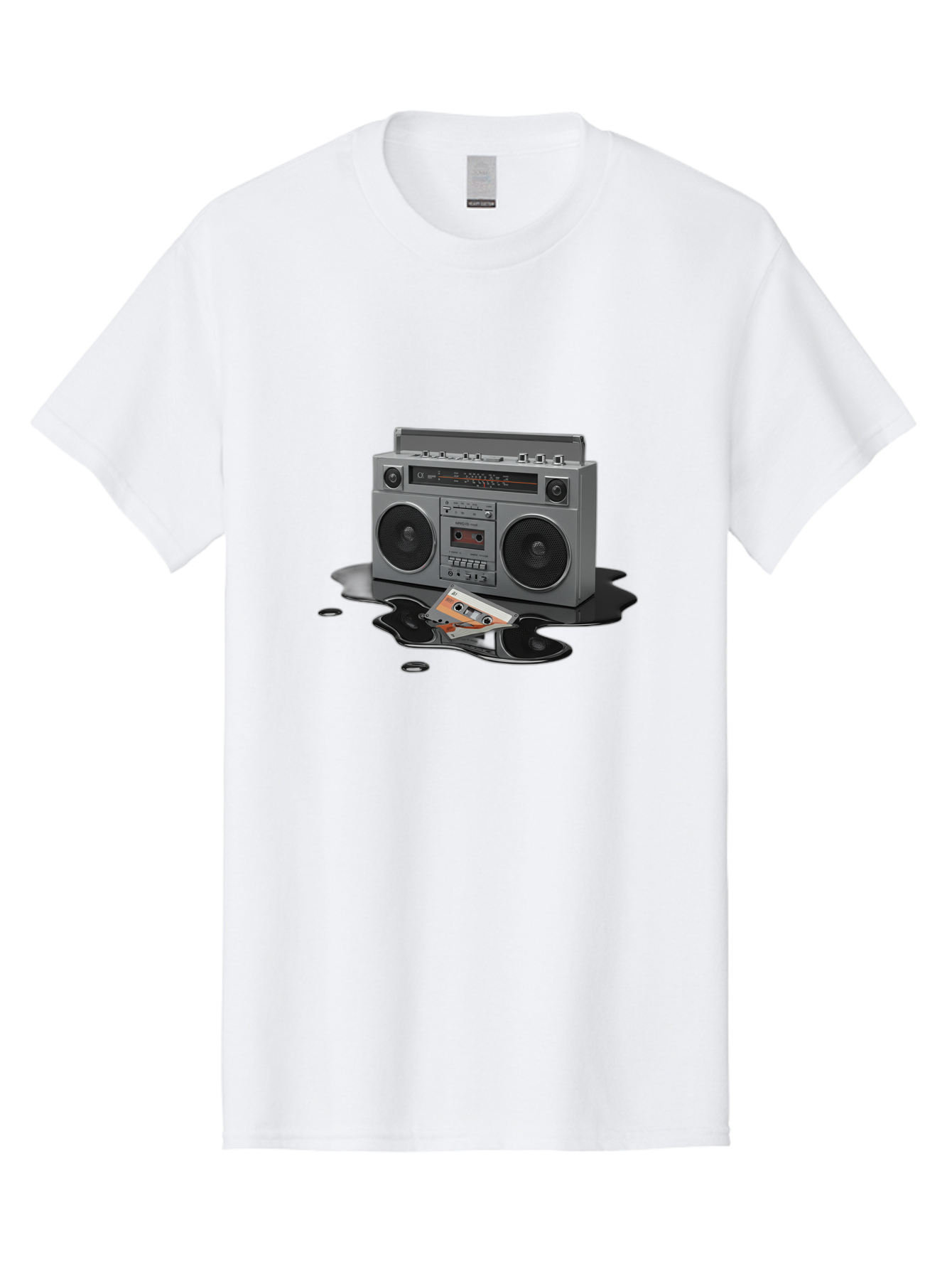 Boombox-2 Men'S Graphic Tee, 100% Cotton, Comfortable Casual Summer Wear, Machine Washable, Vintage Camera, Old Camera, Antique Camera, Black Camera, Classic Photography, Photography Equipment, Nostalgic Device, Film Camera, Camera Art Baf699